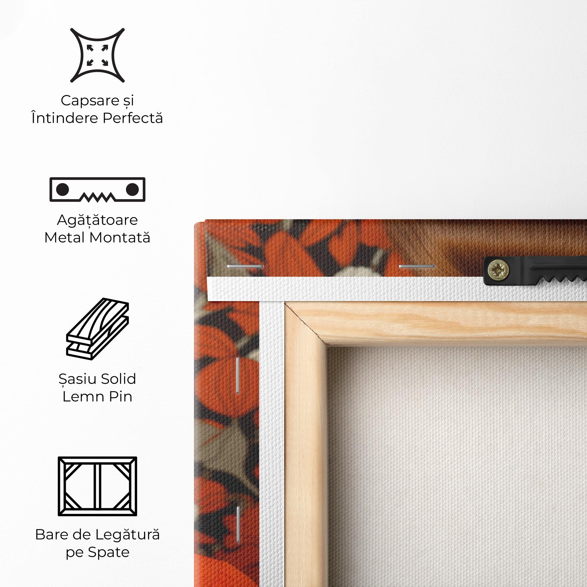 Tablou Canvas Orange Blouse Woman mockup 5