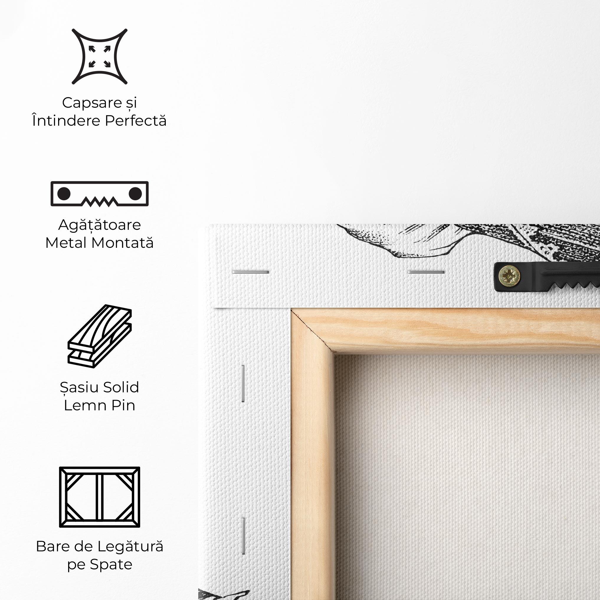 Tablou Canvas Vintage Shark mockup 5