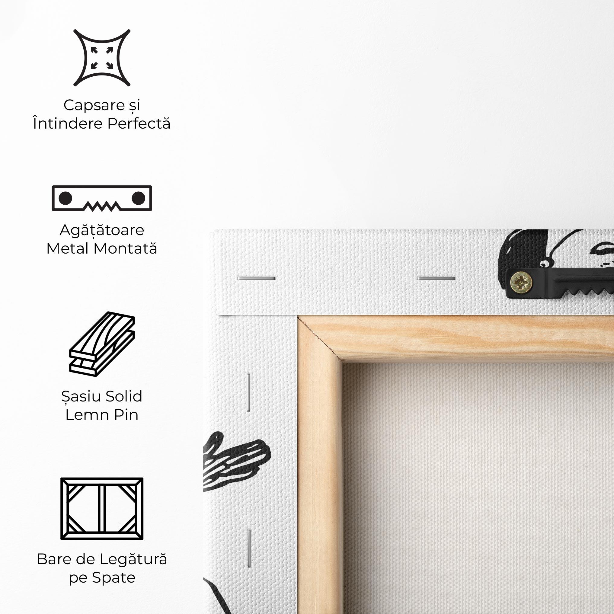 Tablou Canvas Vintage Woman Line mockup 5