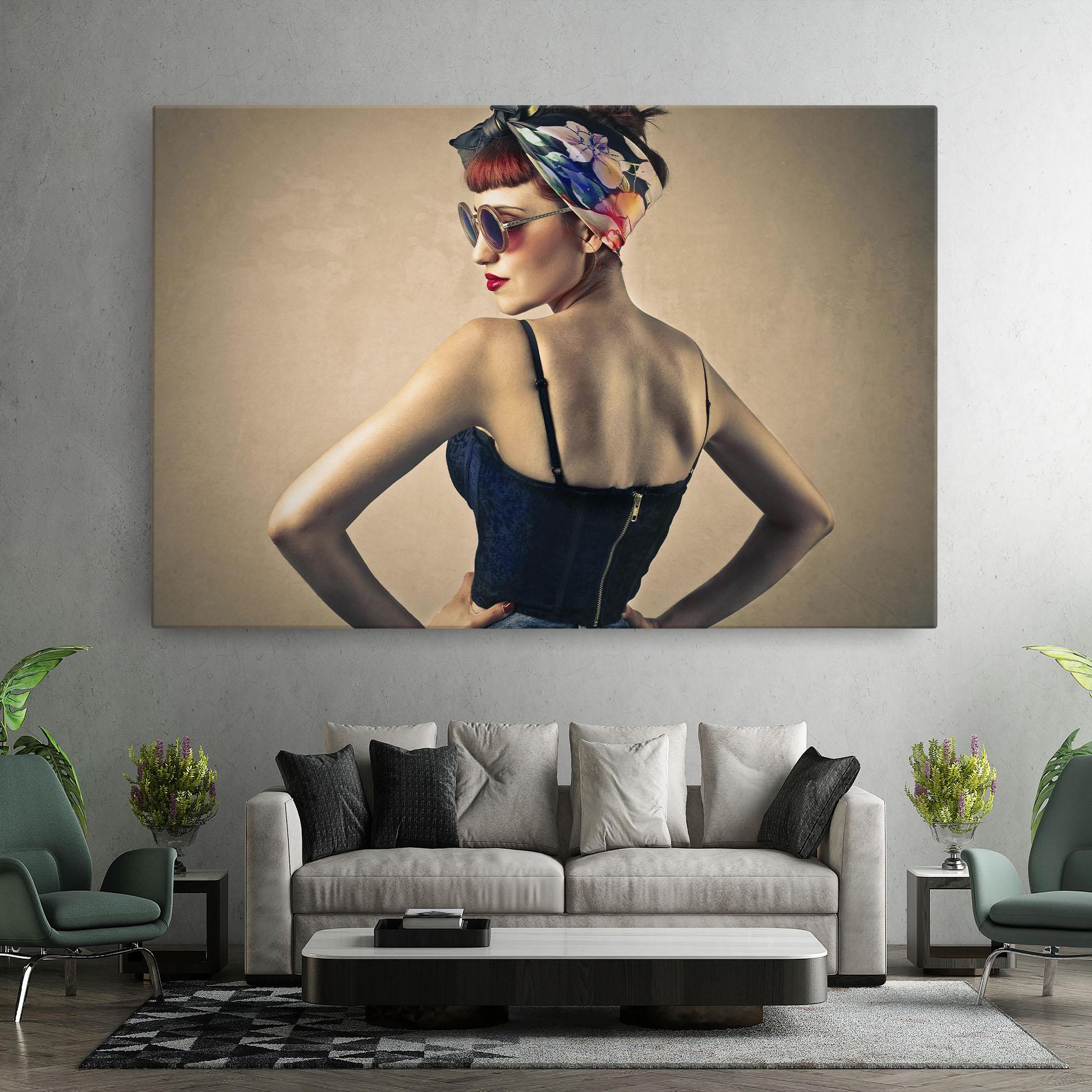 Tablou Canvas Pin Up Girl mockup 7
