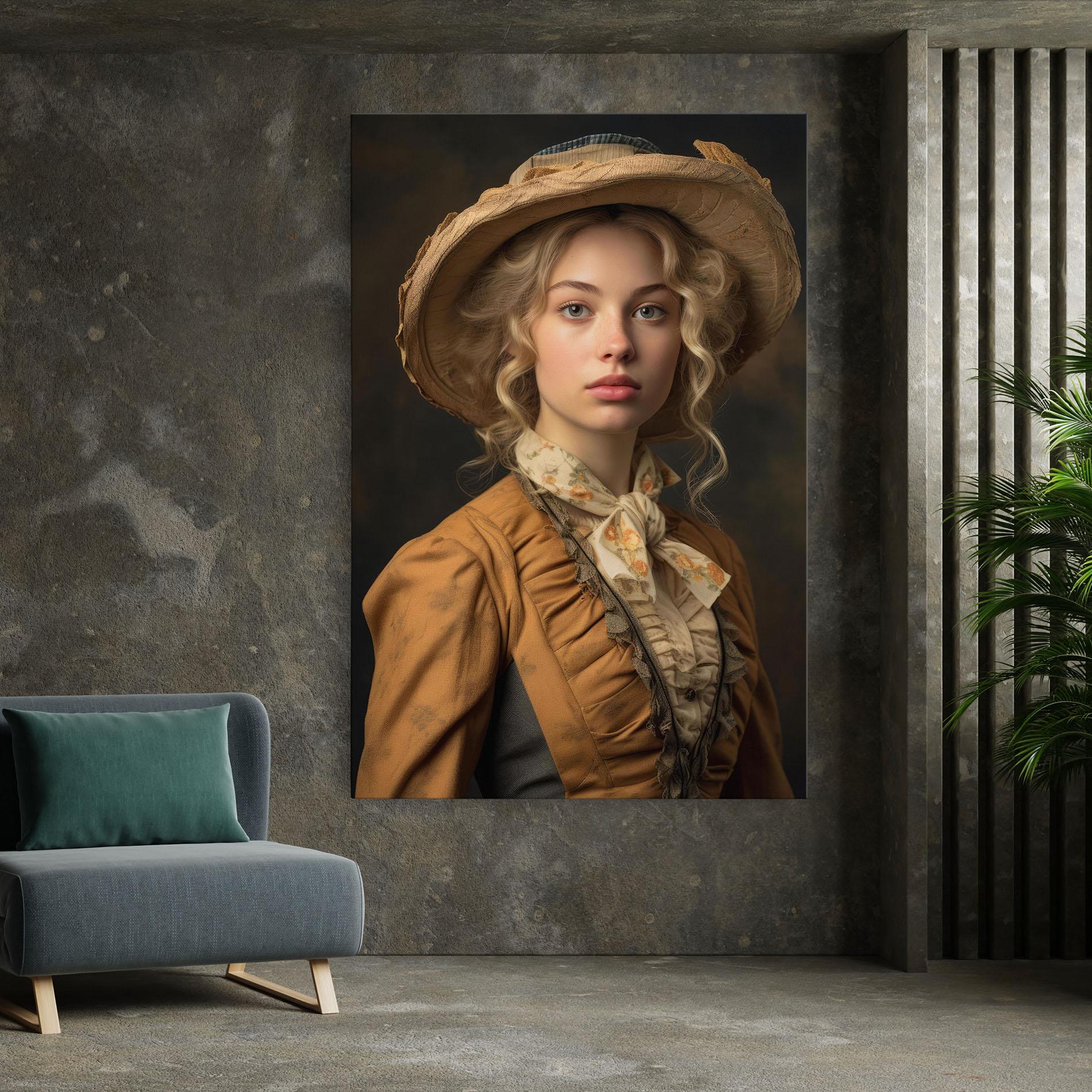 Tablou Canvas Pretty Vintage Blonde mockup 7