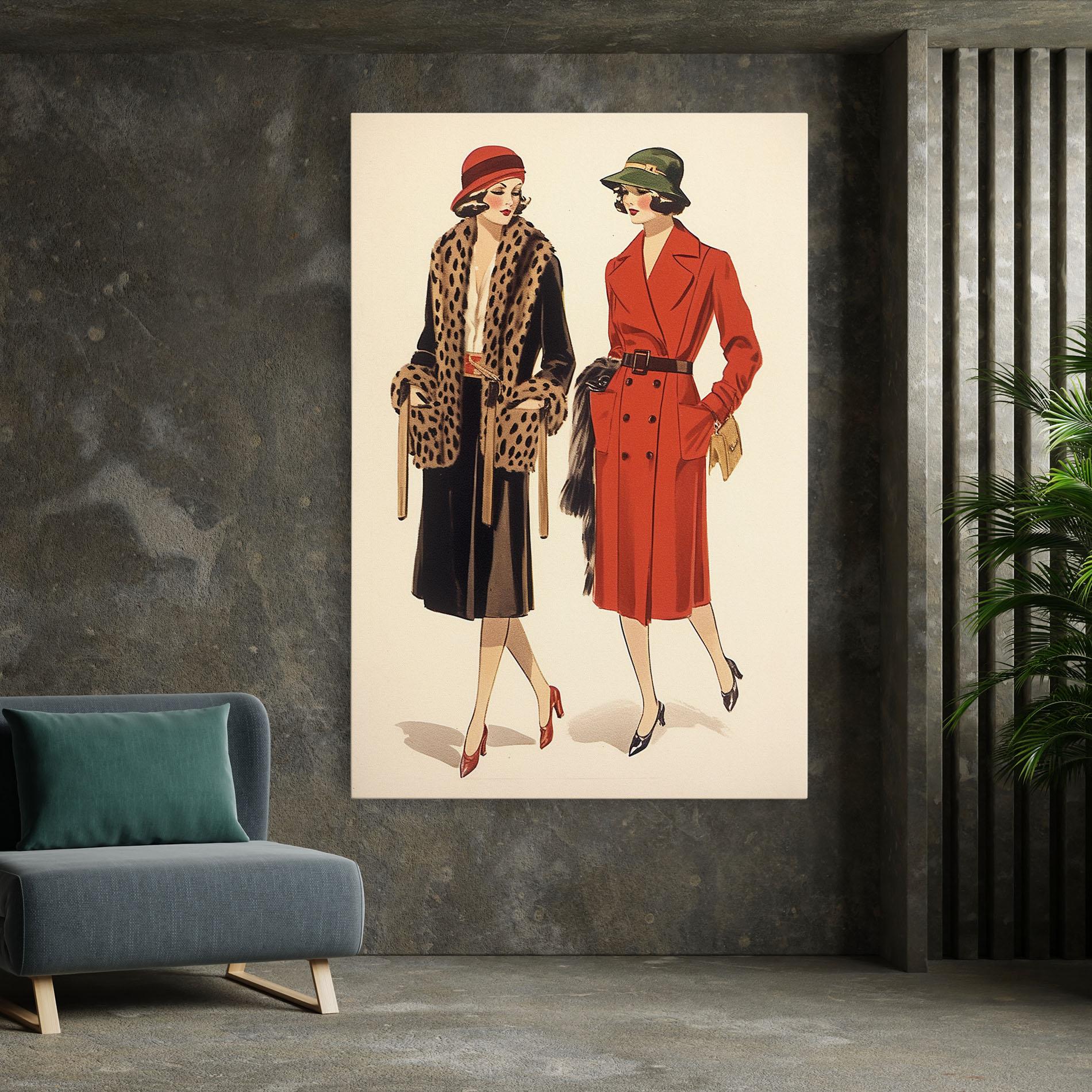 Tablou Canvas Vintage Side By Side mockup 7