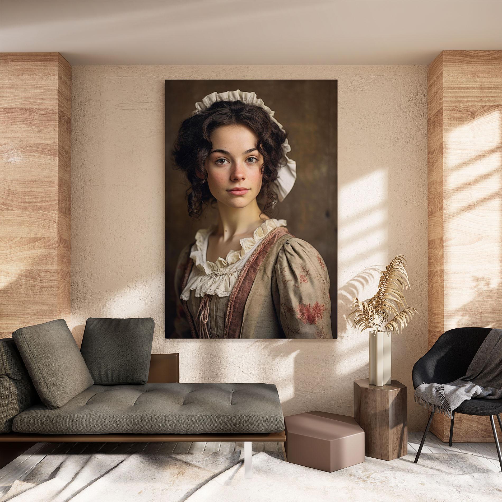 Tablou Canvas Light Green Dress mockup 8