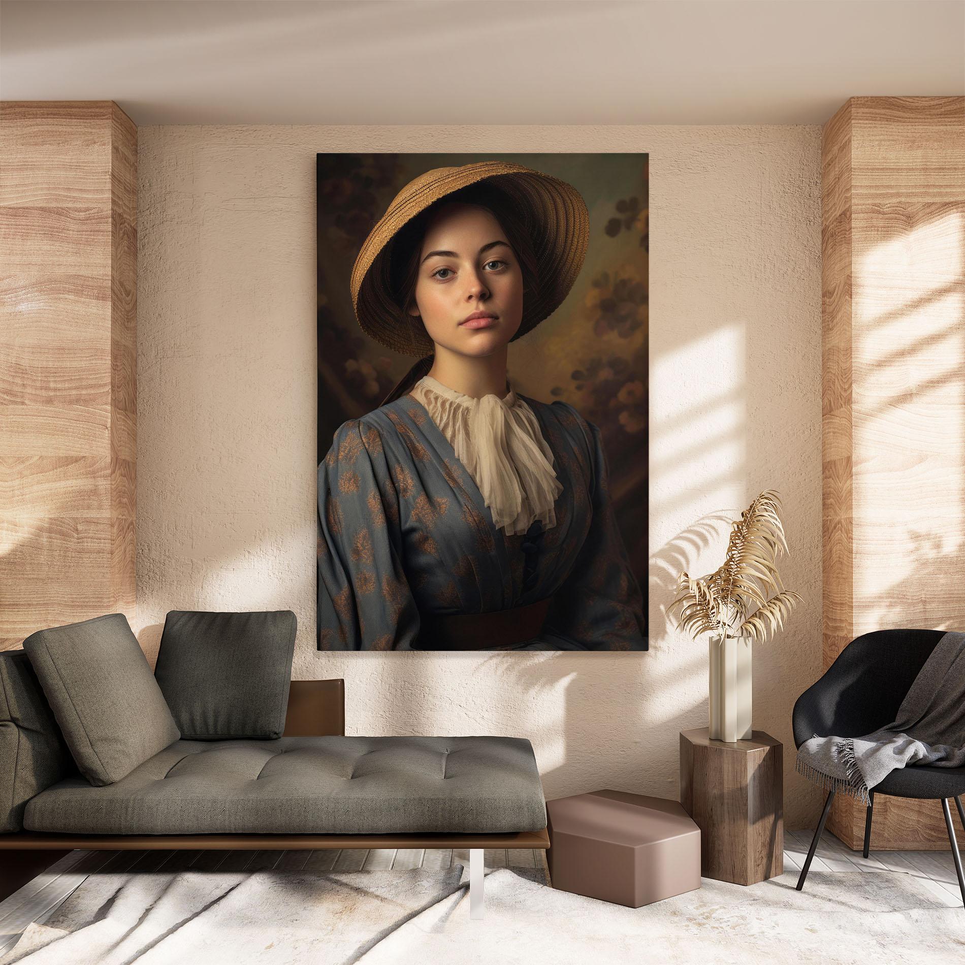 Tablou Canvas Vintage Blue Dress mockup 8