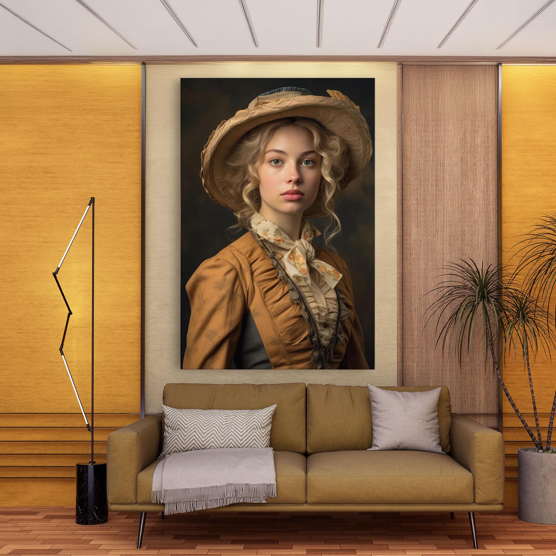 Tablou Canvas Pretty Vintage Blonde mockup 9