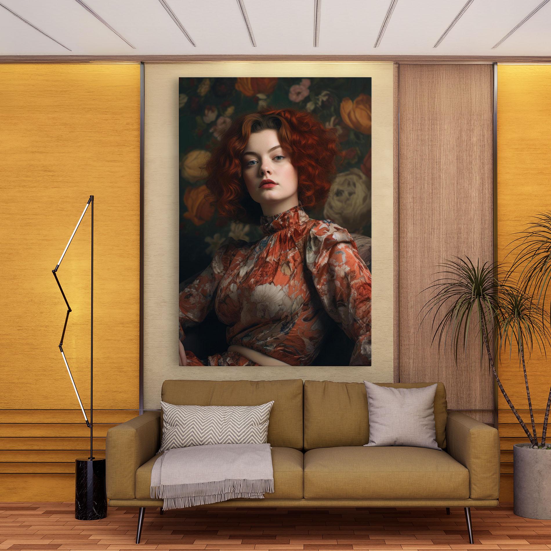 Tablou Canvas Red Vintage Hair mockup 9