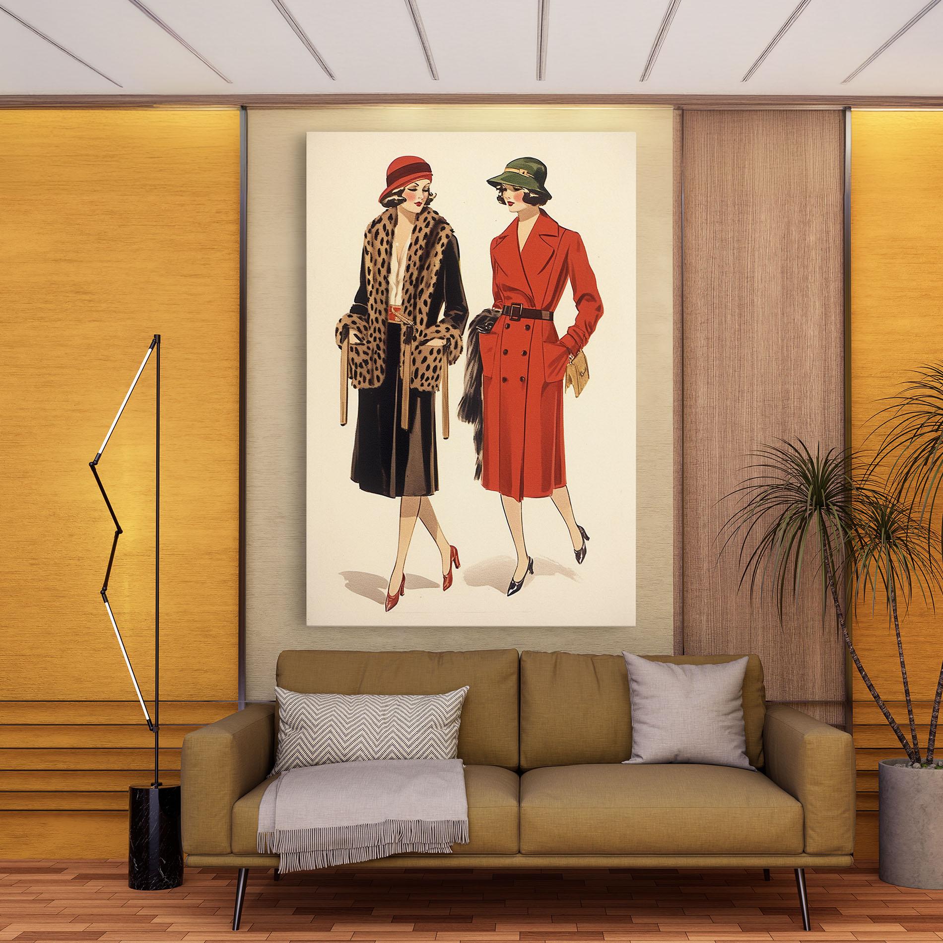 Tablou Canvas Vintage Side By Side mockup 9