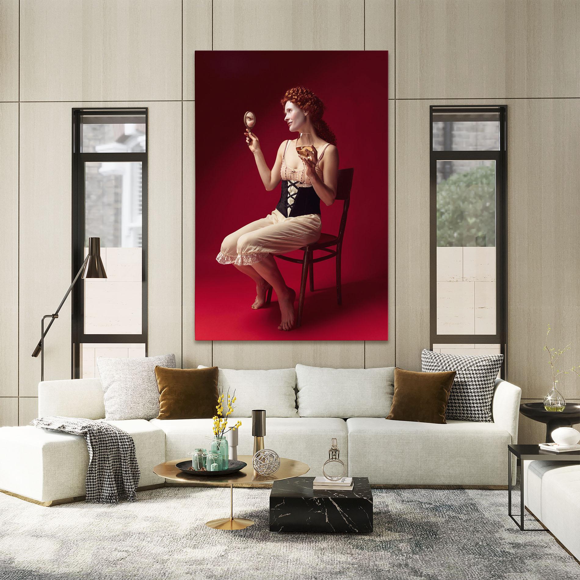 Tablou Canvas Medieval Redhead Woman mockup 2