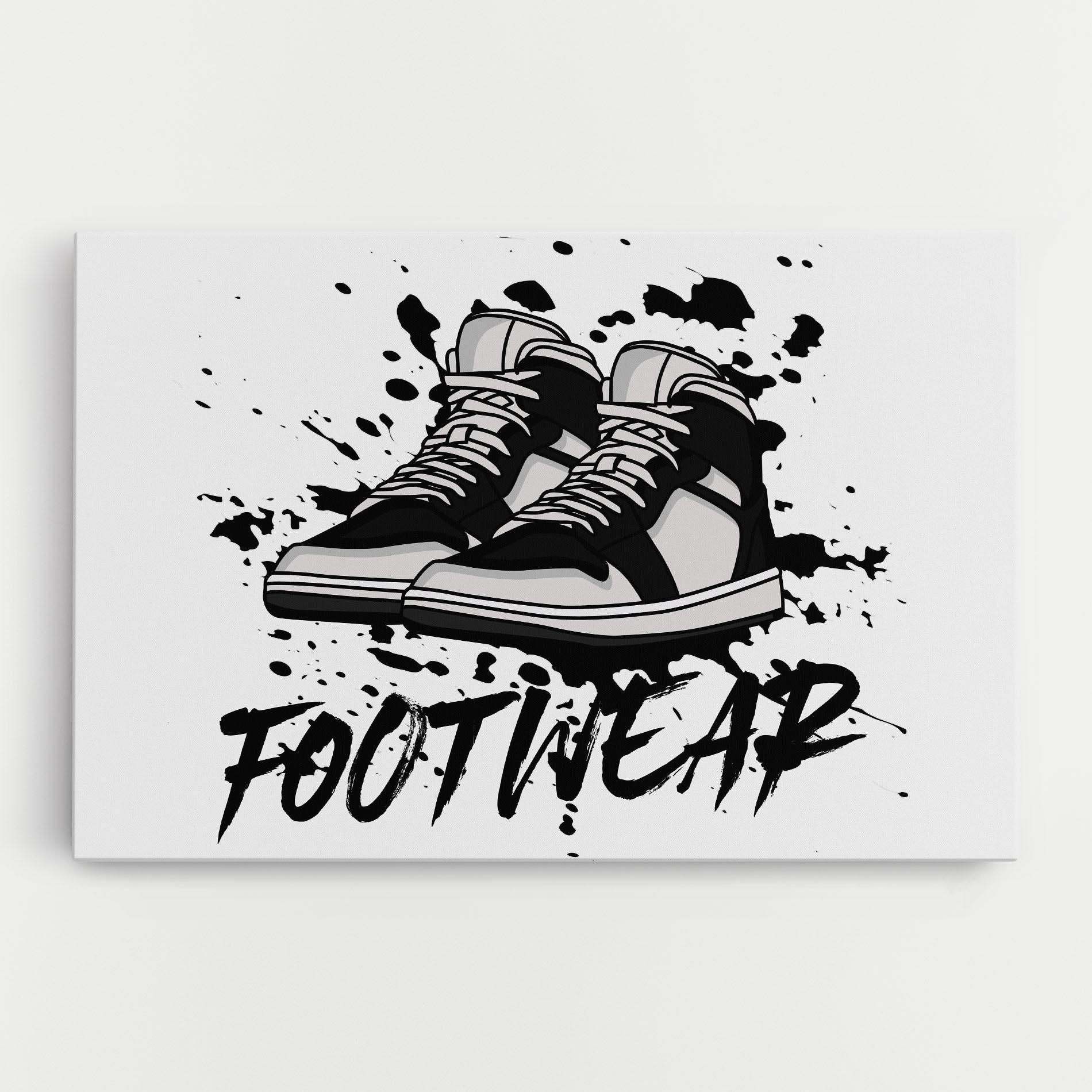Tablou Canvas Black Footwear mockup 0
