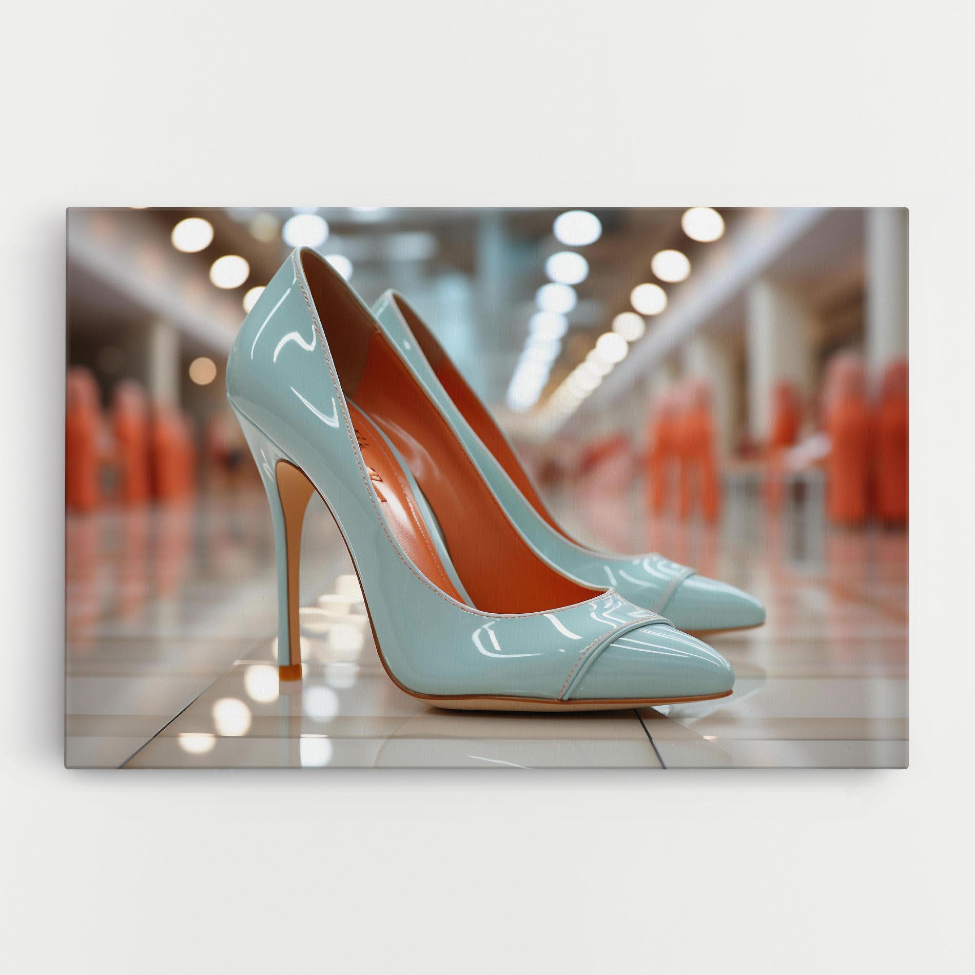 Tablou Canvas Light Blue Heels mockup 0