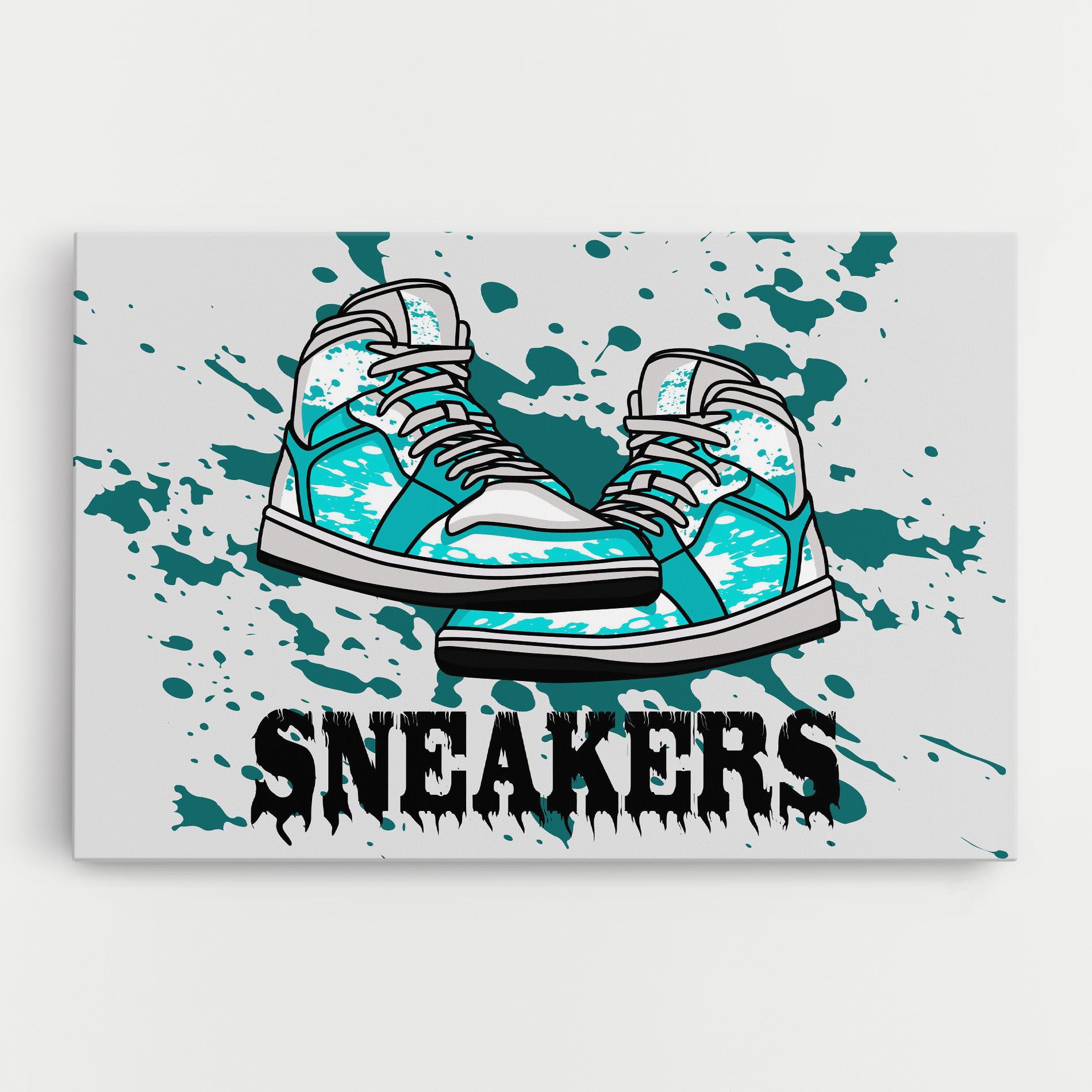Light Blue Sneakers mockup 0