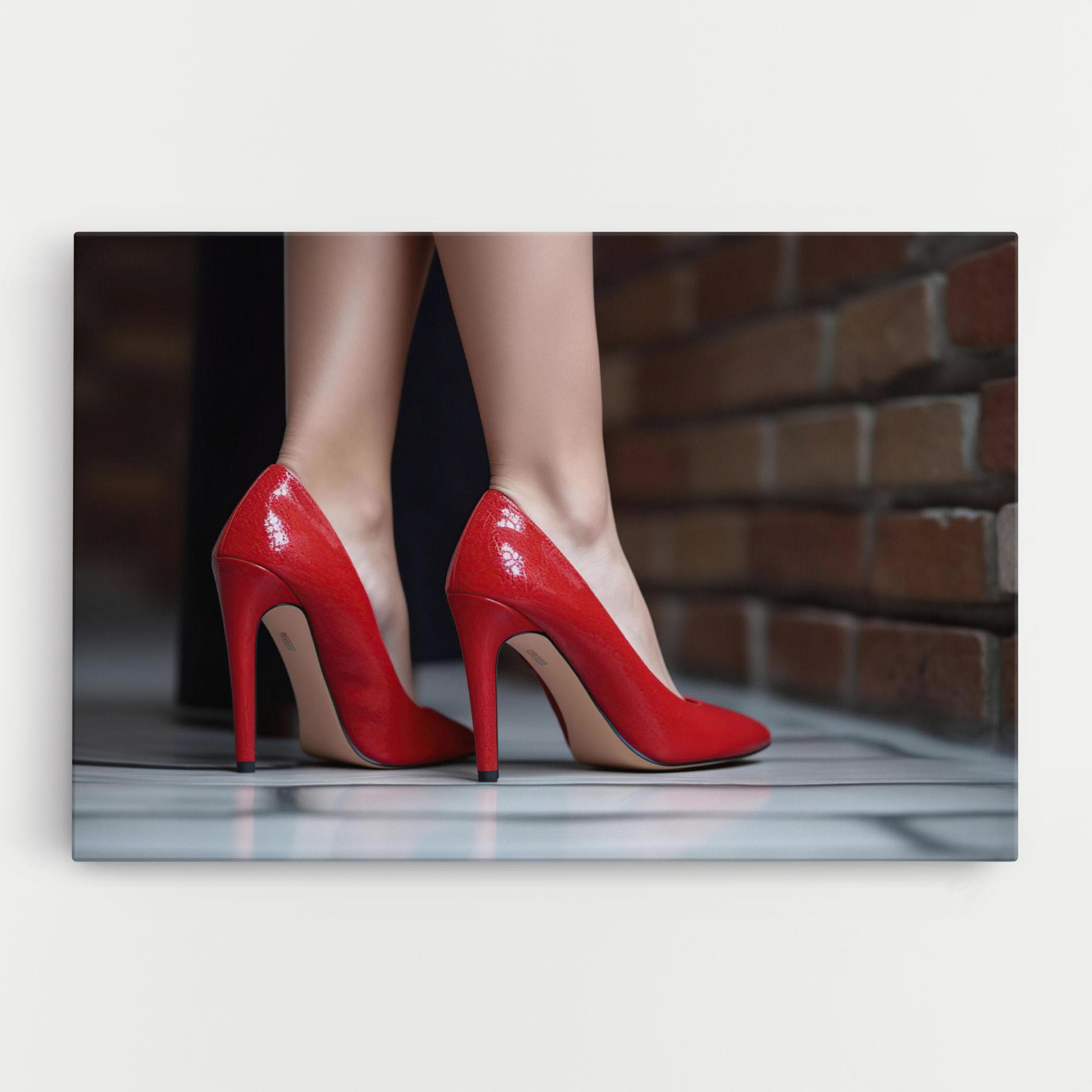 Tablou Canvas Sexy Red Heels mockup 0