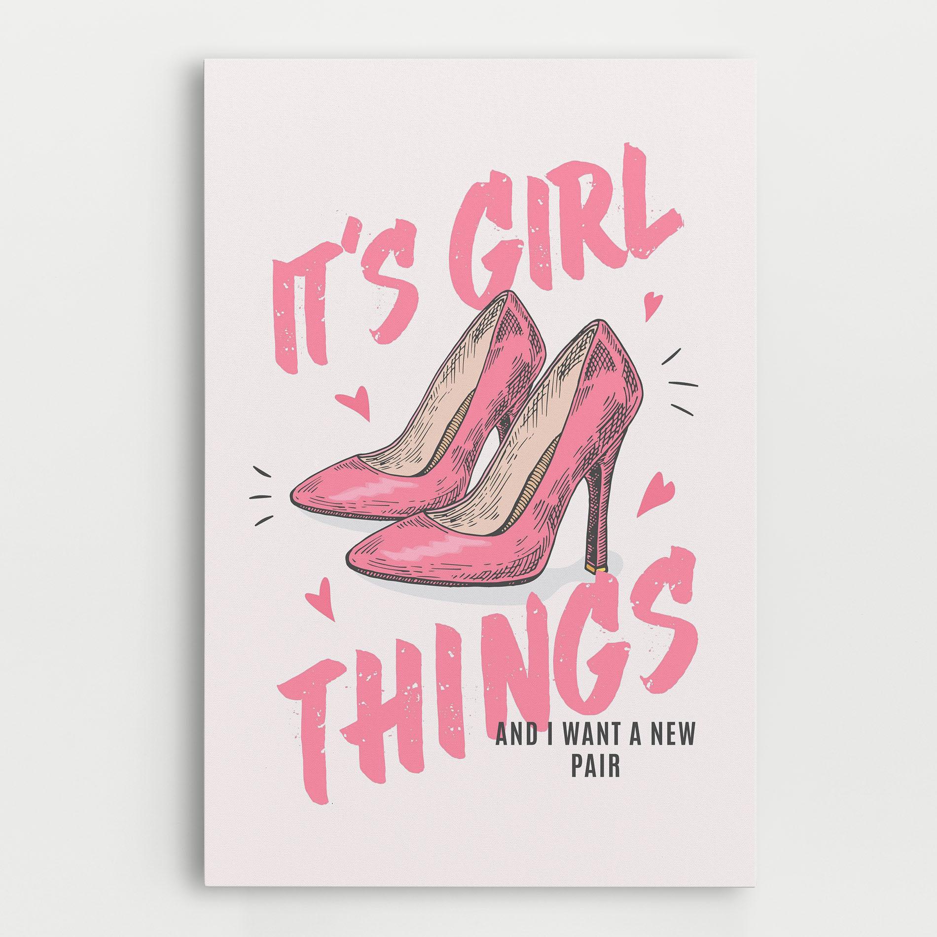 Tablou Canvas Girl Things mockup 0