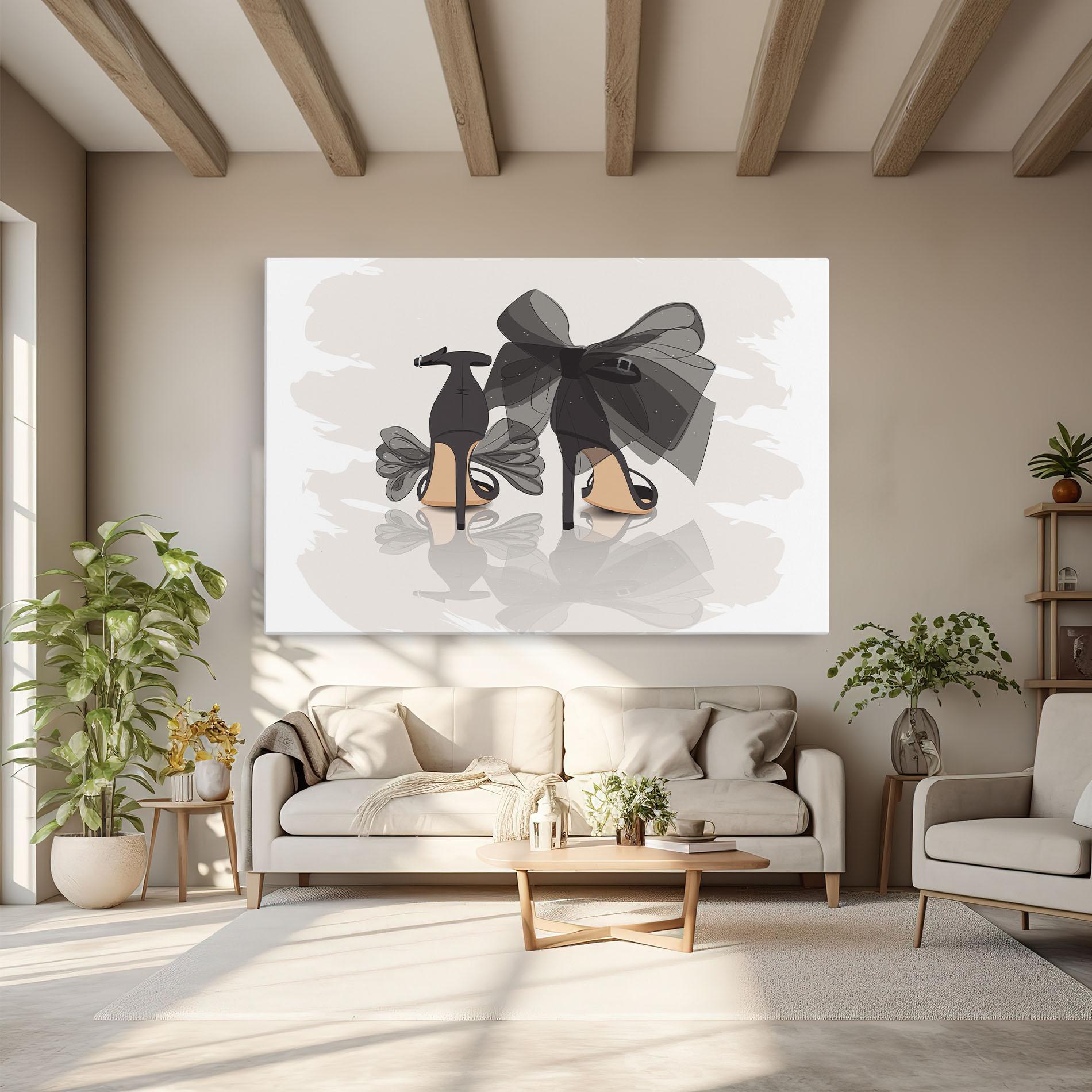 Tablou Canvas Black Bow Heels mockup 6