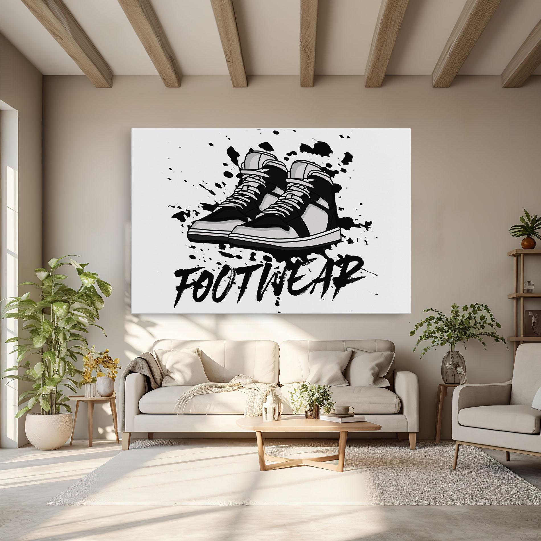 Tablou Canvas Black Footwear mockup 6