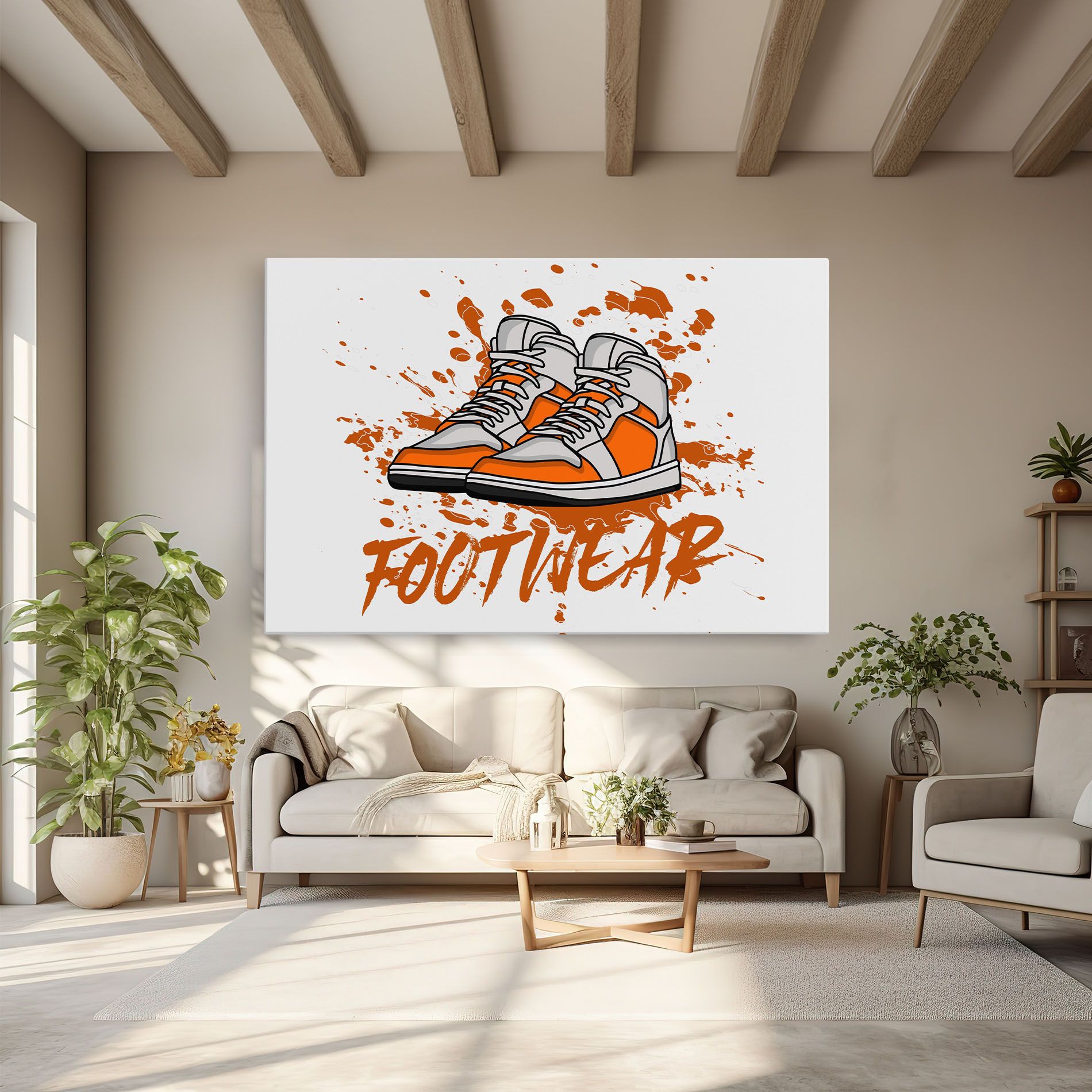 Orange Footwear mockup 6