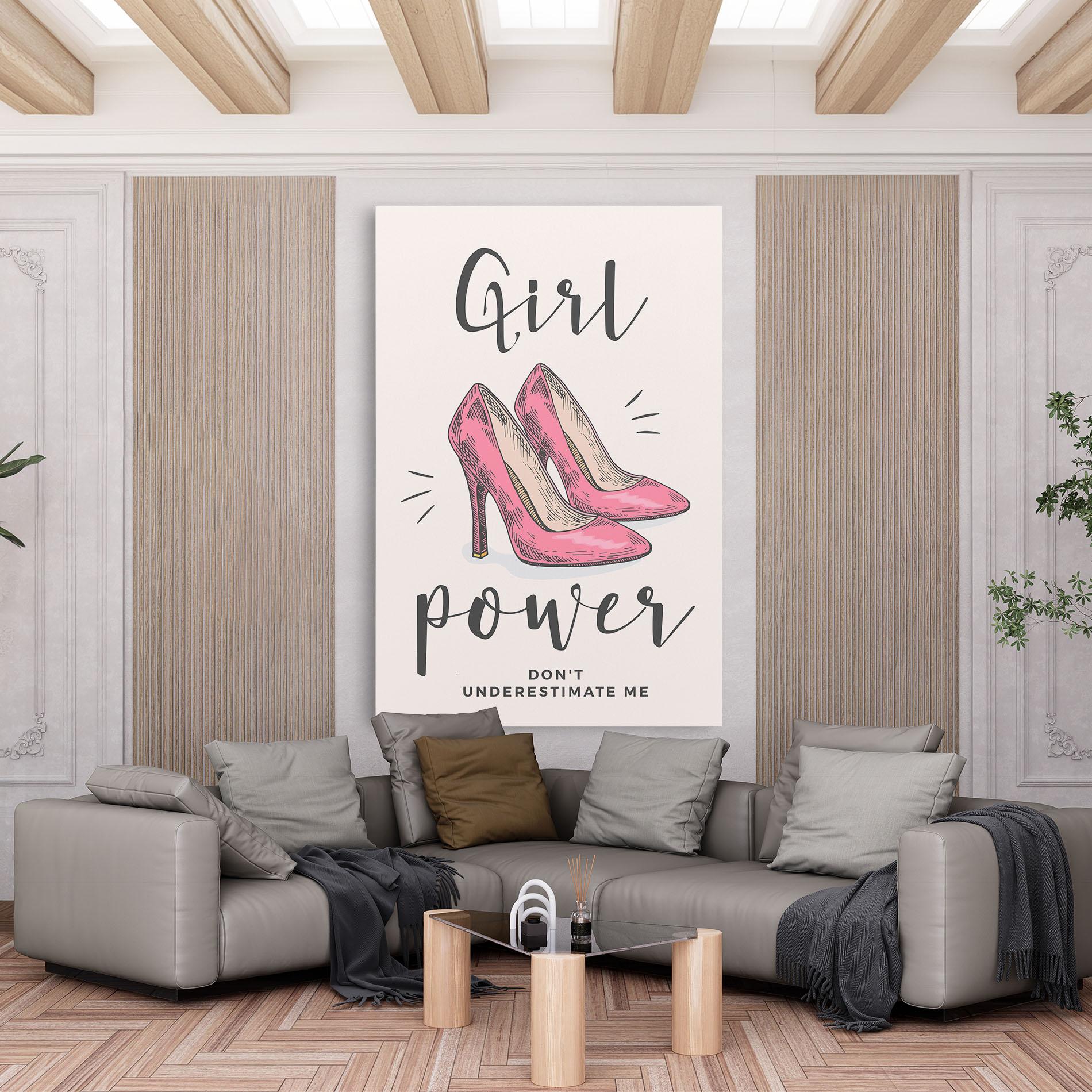 Tablou Canvas Girl Power mockup 6
