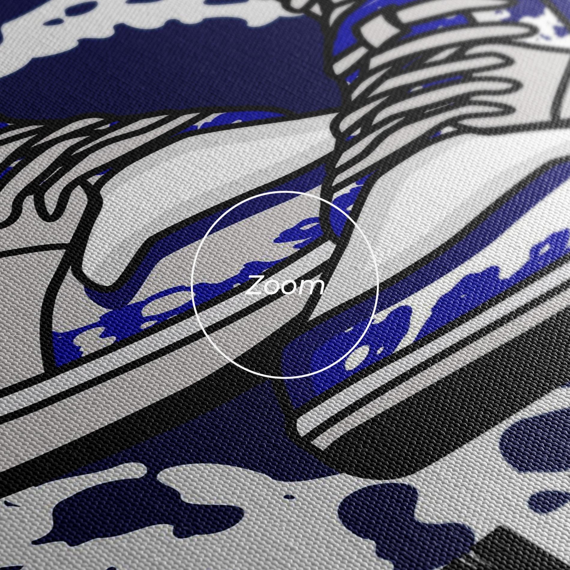 Tablou Canvas Dark Blue Sneakers mockup 3