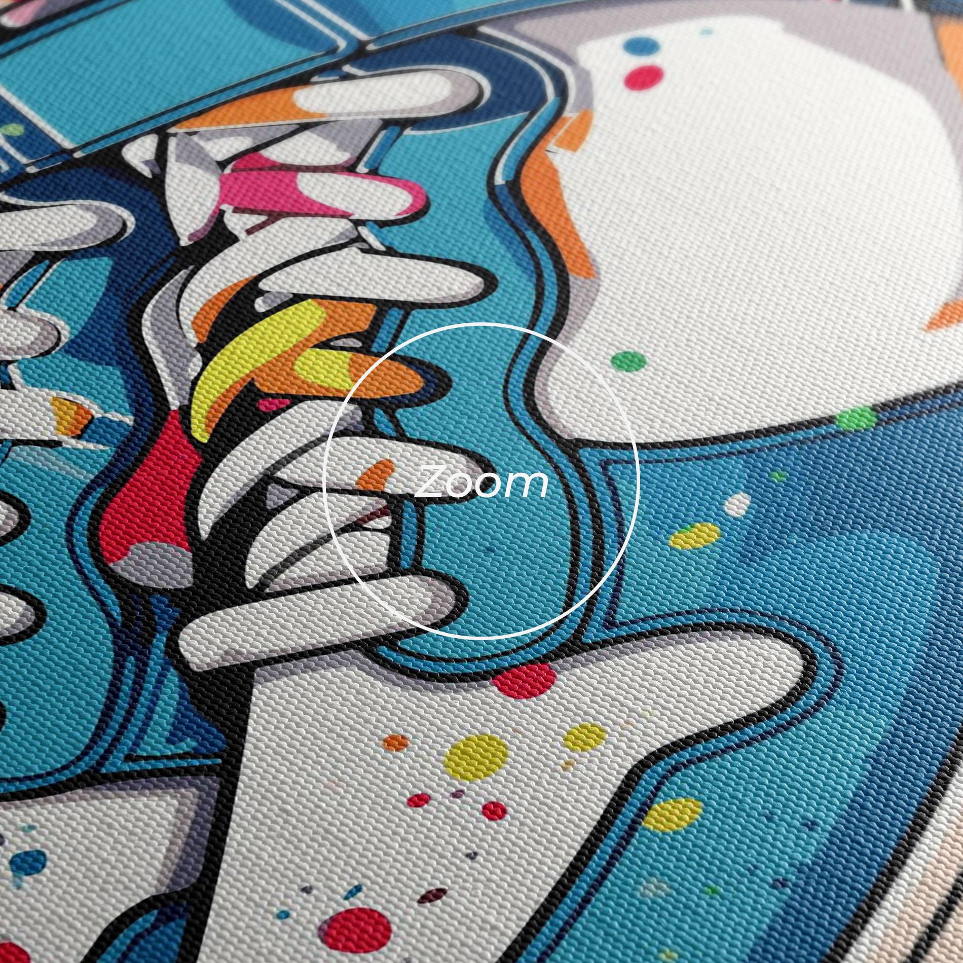 Tablou Canvas Shoes Splash Color mockup 3