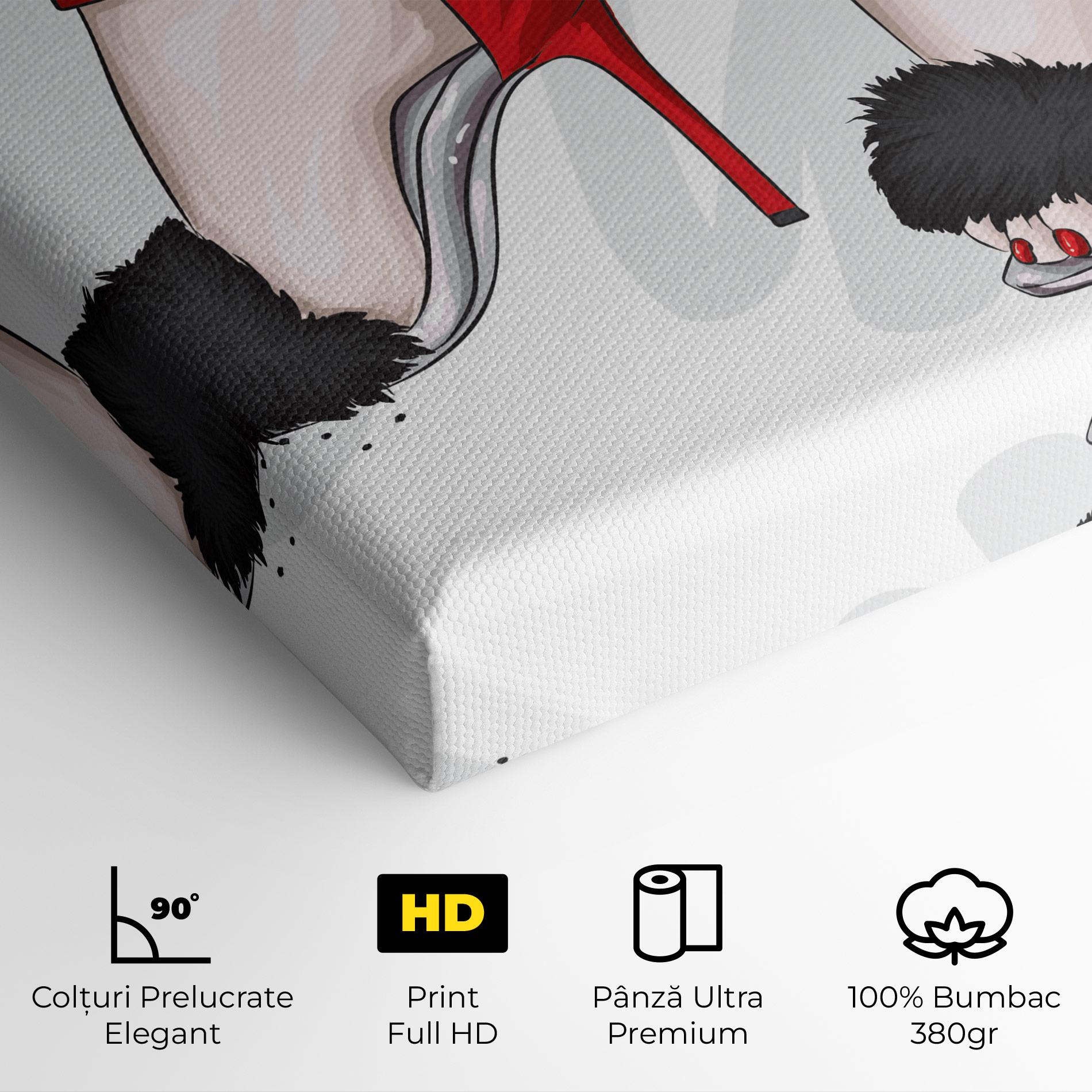 Tablou Canvas Black Red Heels mockup 4