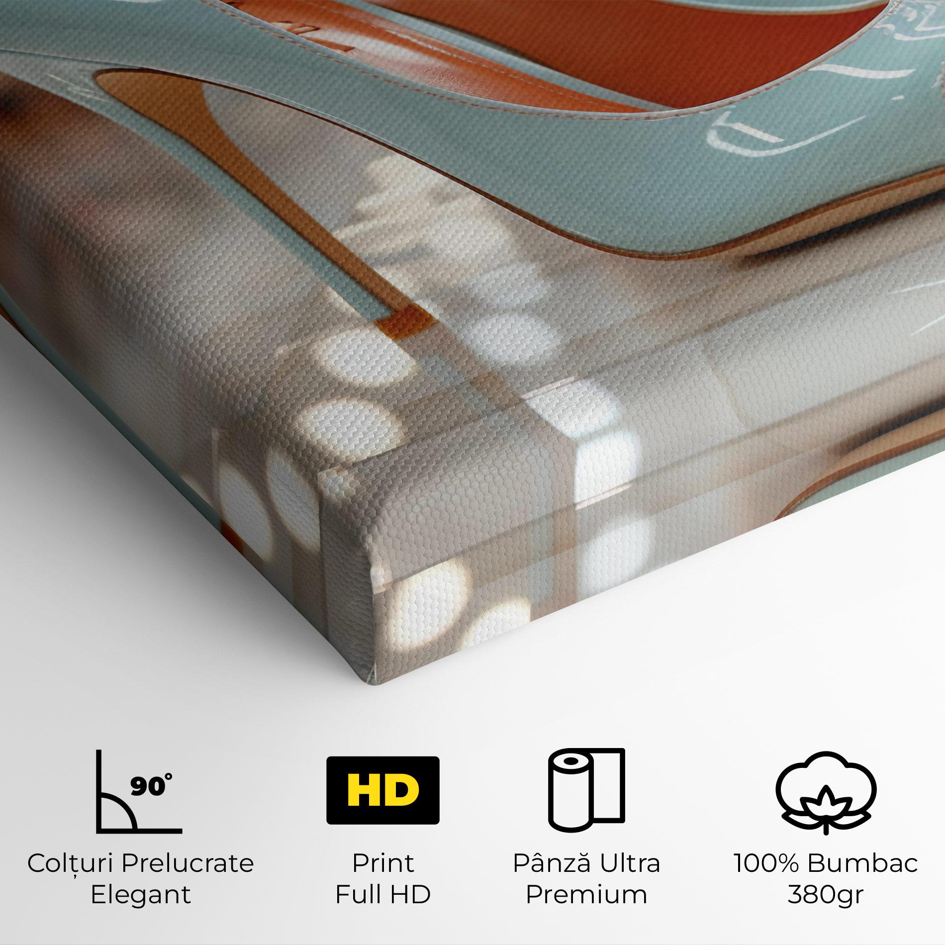 Tablou Canvas Light Blue Heels mockup 4