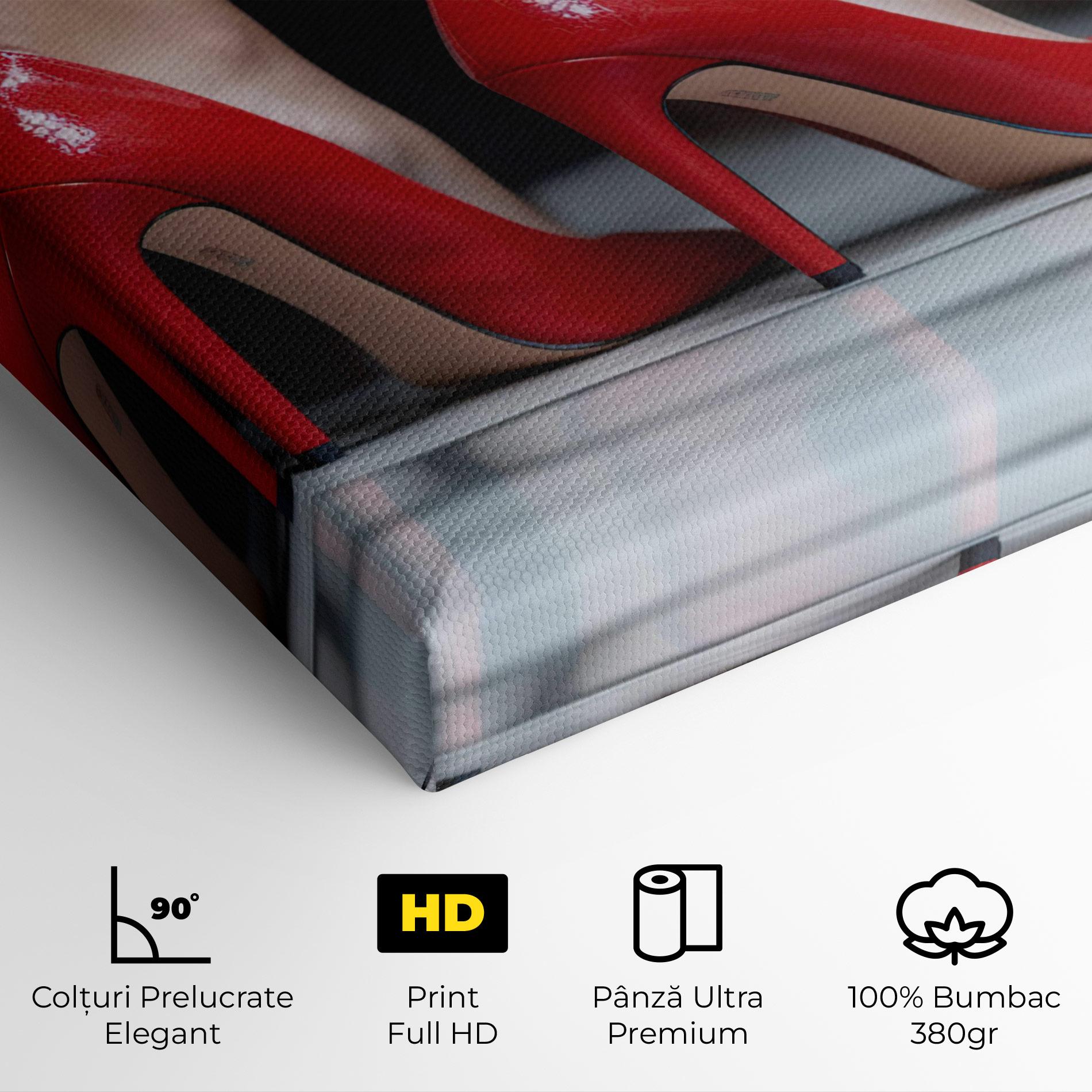 Tablou Canvas Sexy Red Heels mockup 4