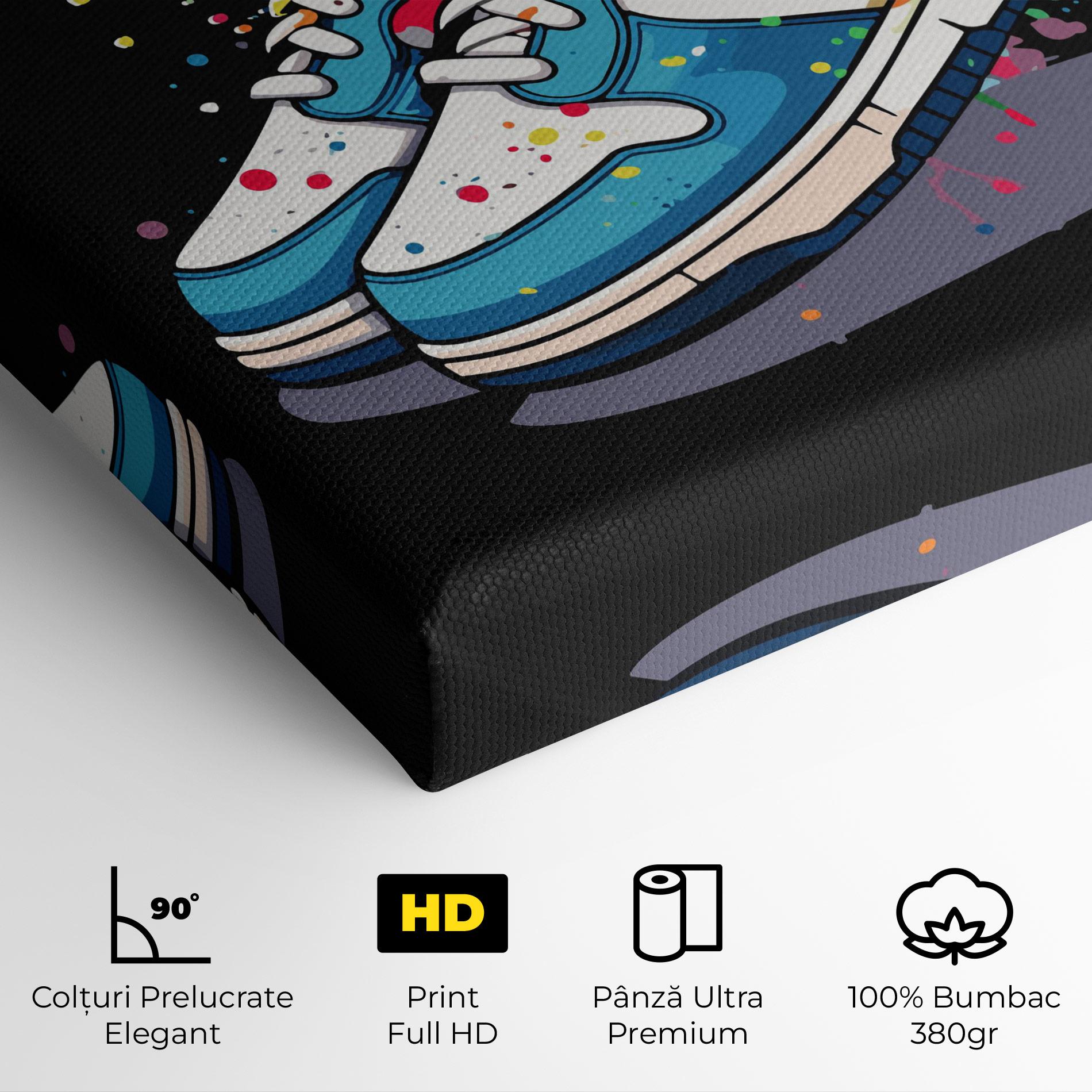 Tablou Canvas Shoes Splash Color mockup 4