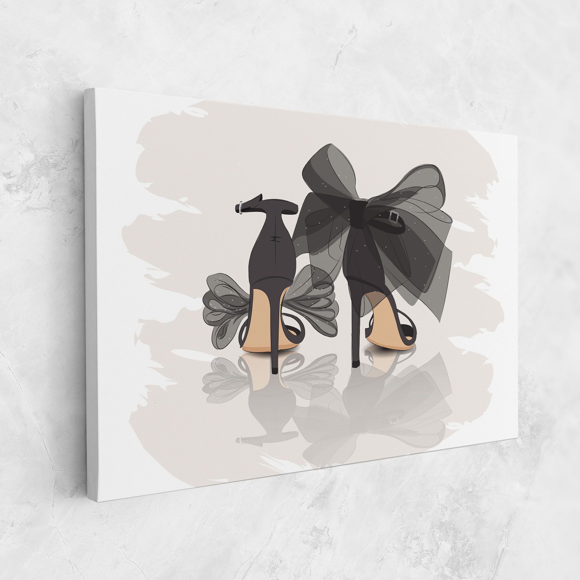 Black Bow Heels mockup 1