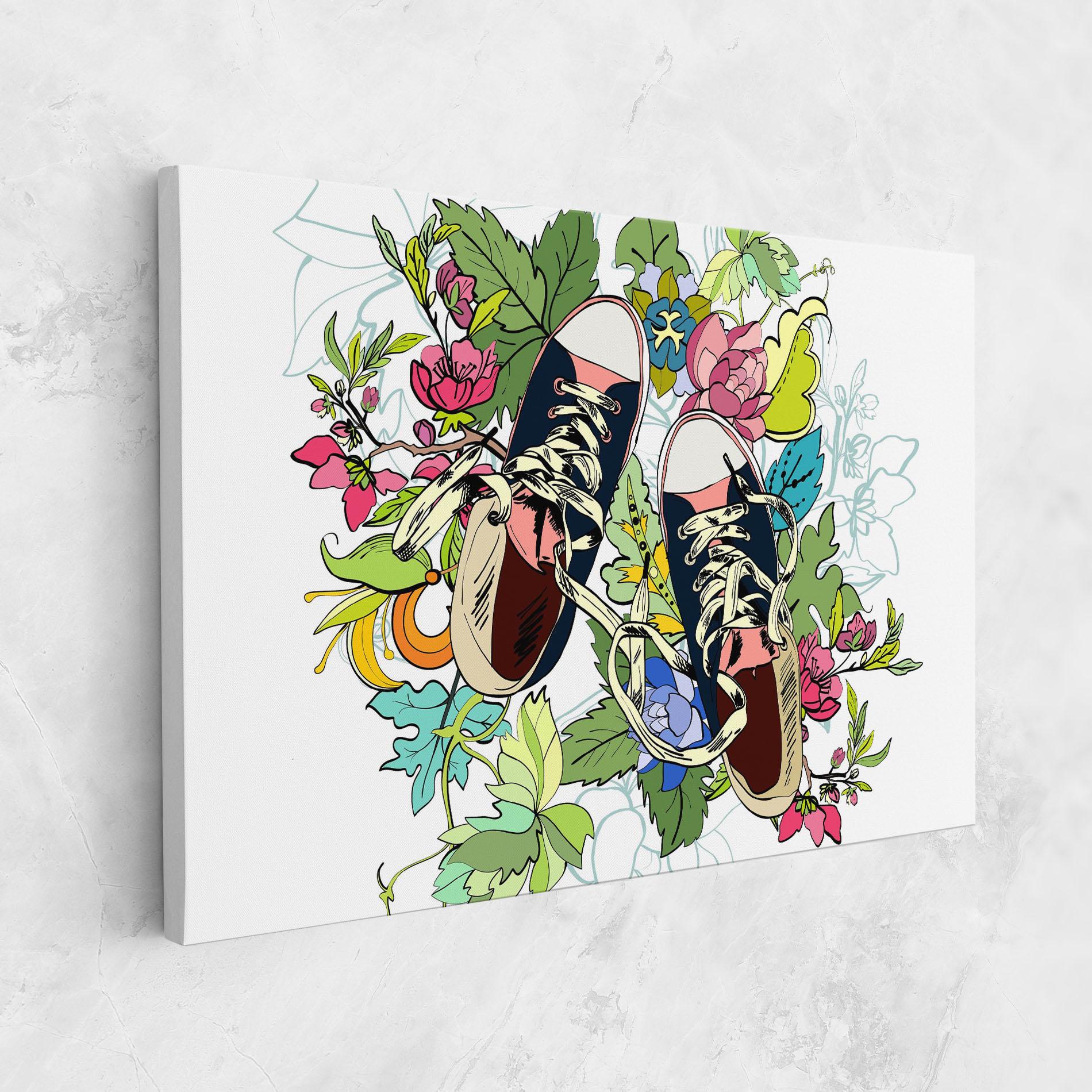 Tablou Canvas Flower Shoes mockup 1
