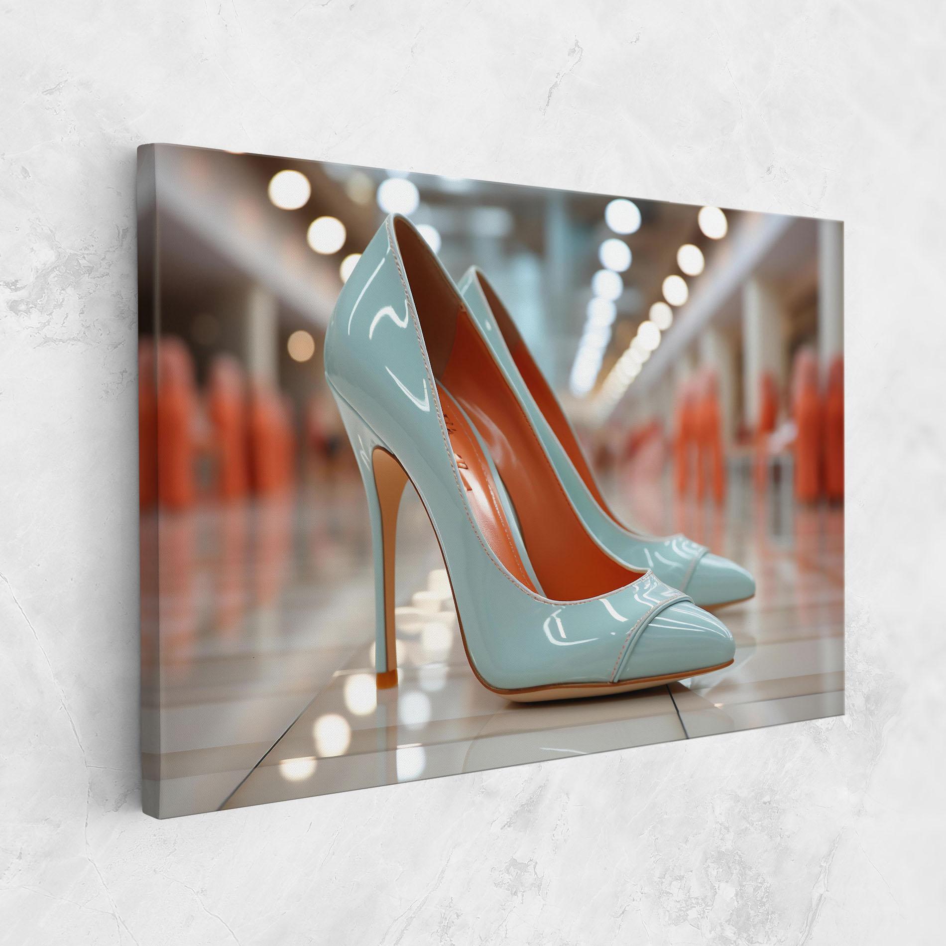 Tablou Canvas Light Blue Heels mockup 1