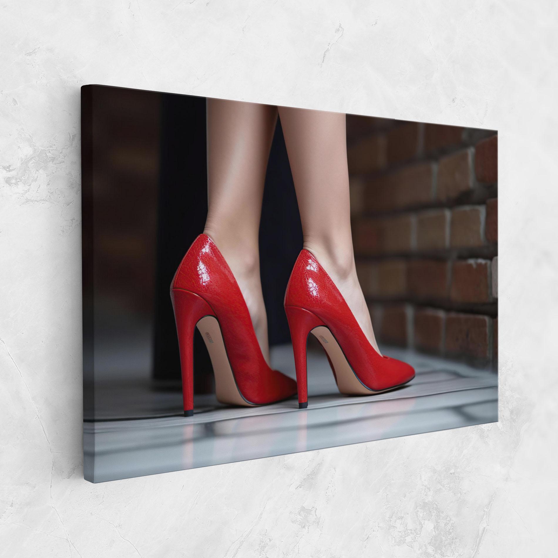 Tablou Canvas Sexy Red Heels mockup 1