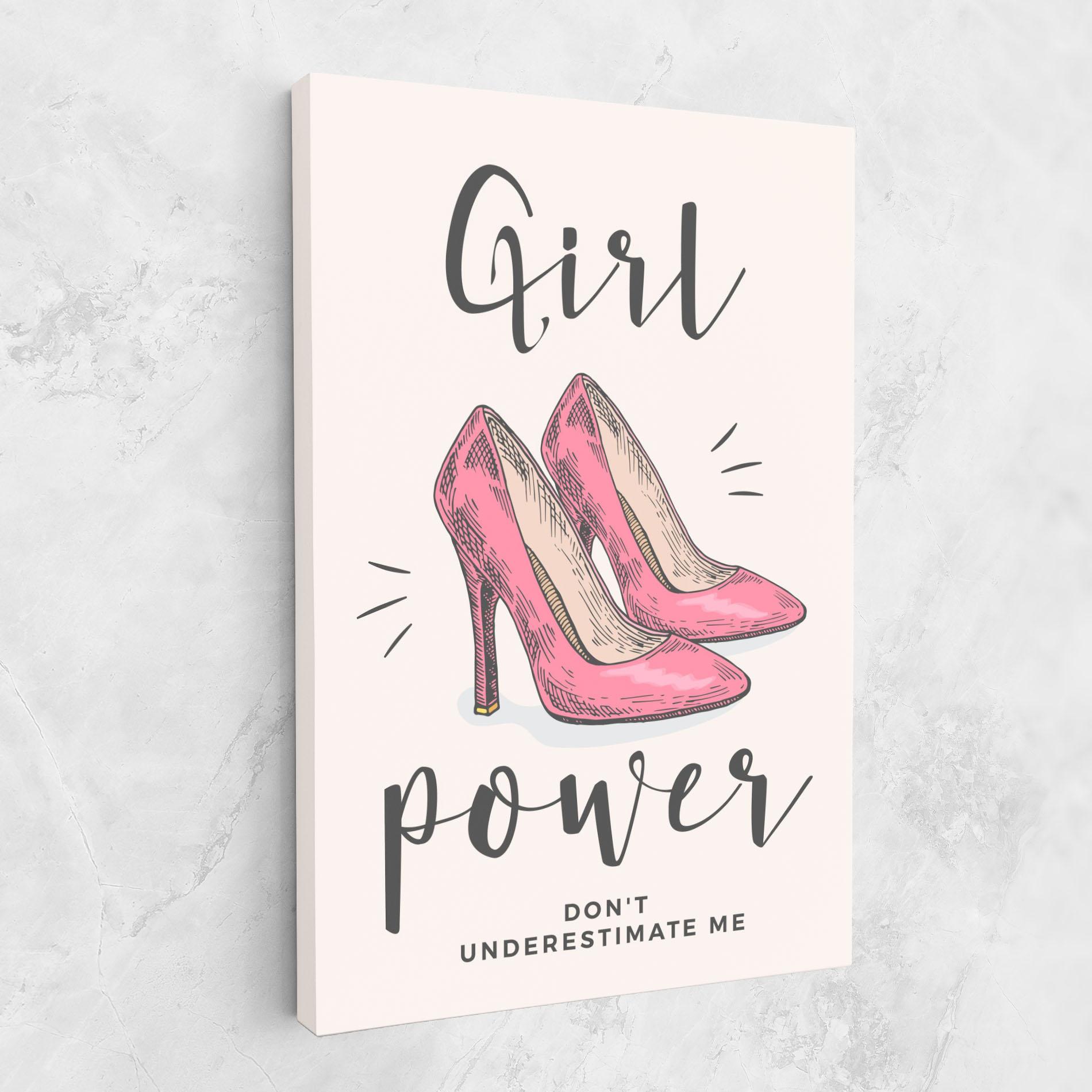 Tablou Canvas Girl Power mockup 1