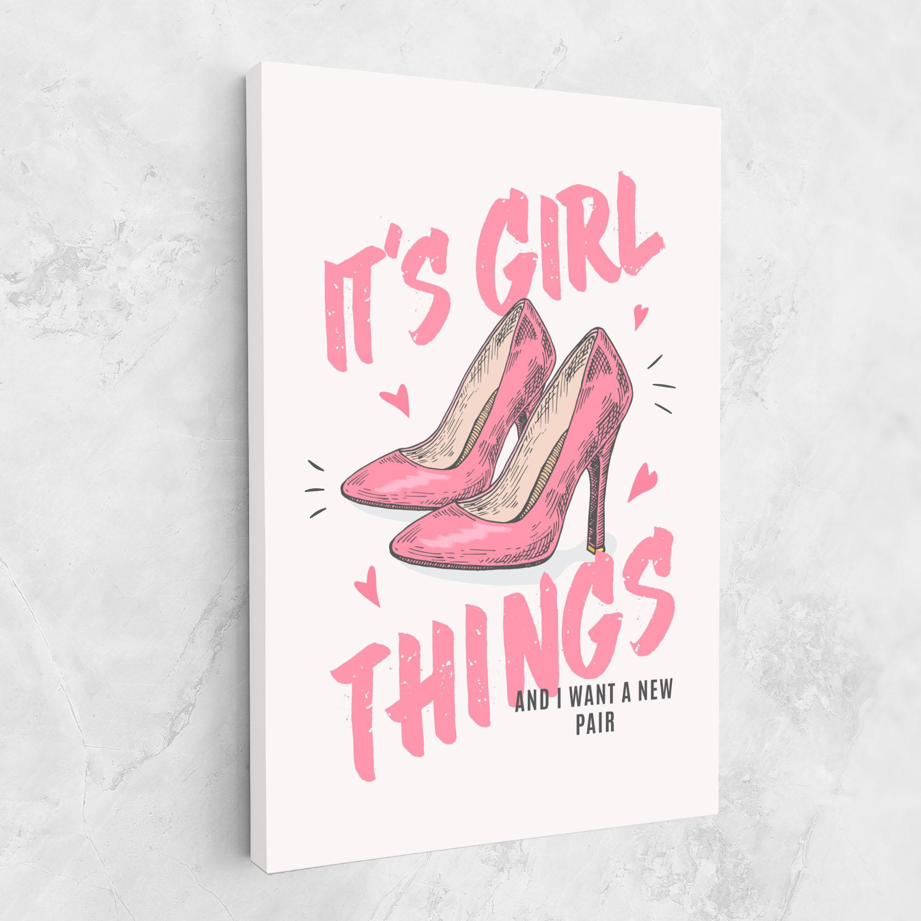 Tablou Canvas Girl Things mockup 1