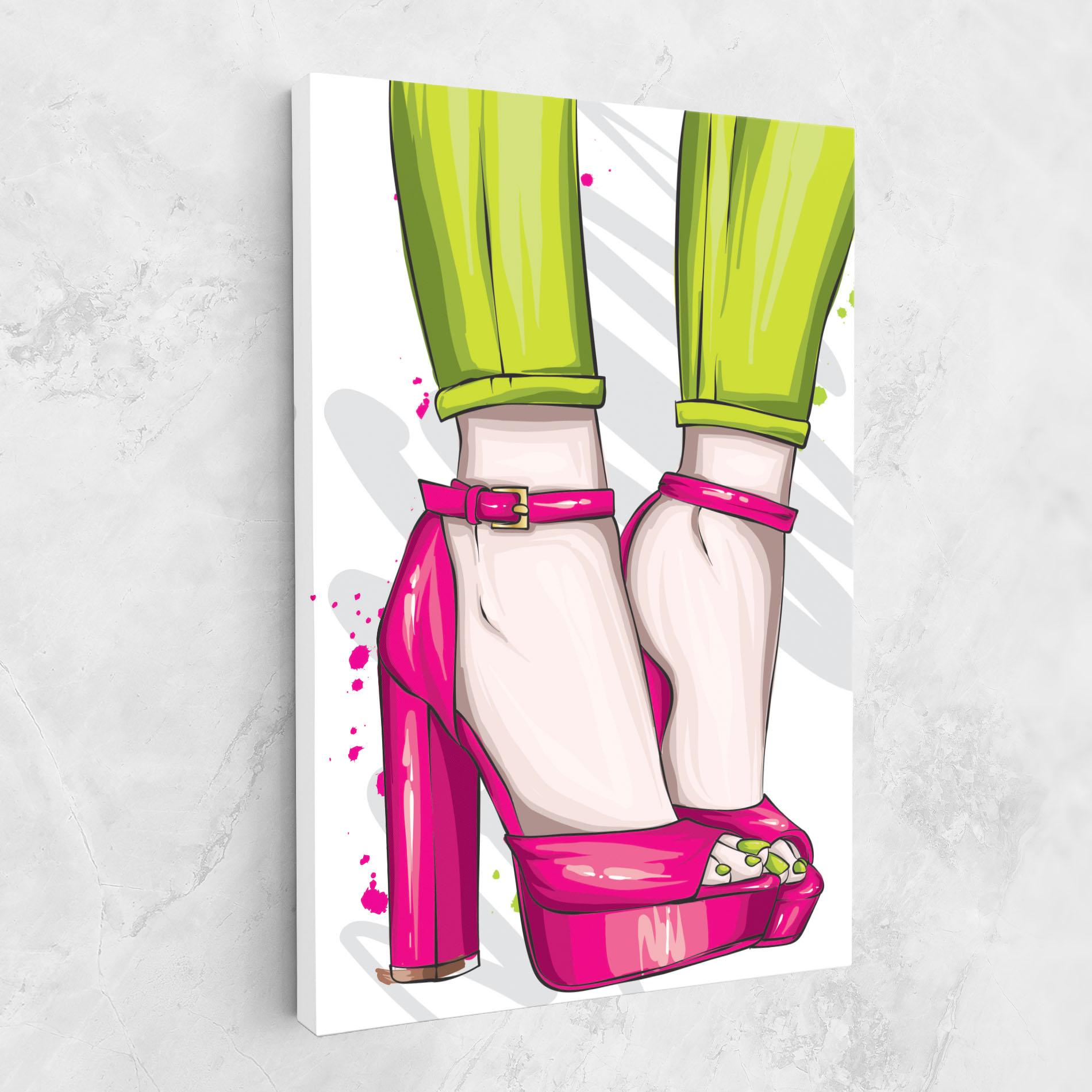 Tablou Canvas Green Nails mockup 1