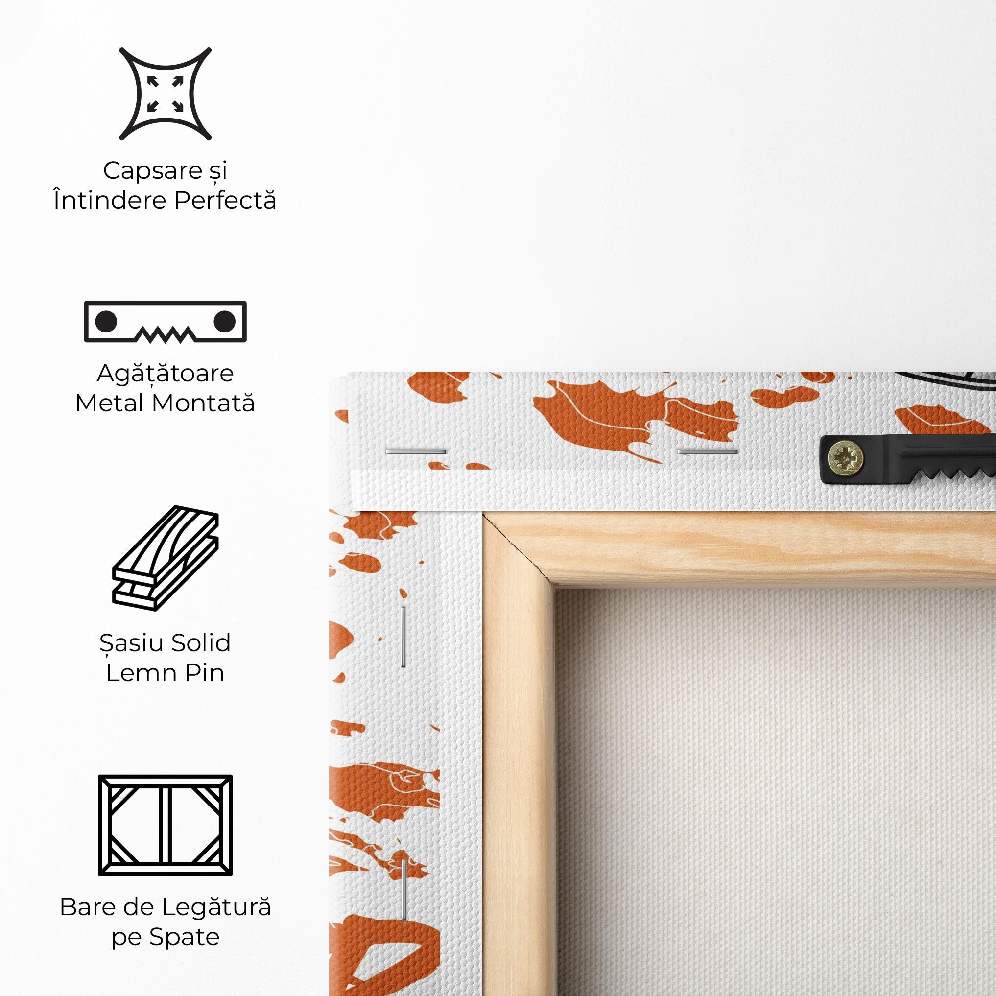 Tablou Canvas Orange Footwear mockup 5