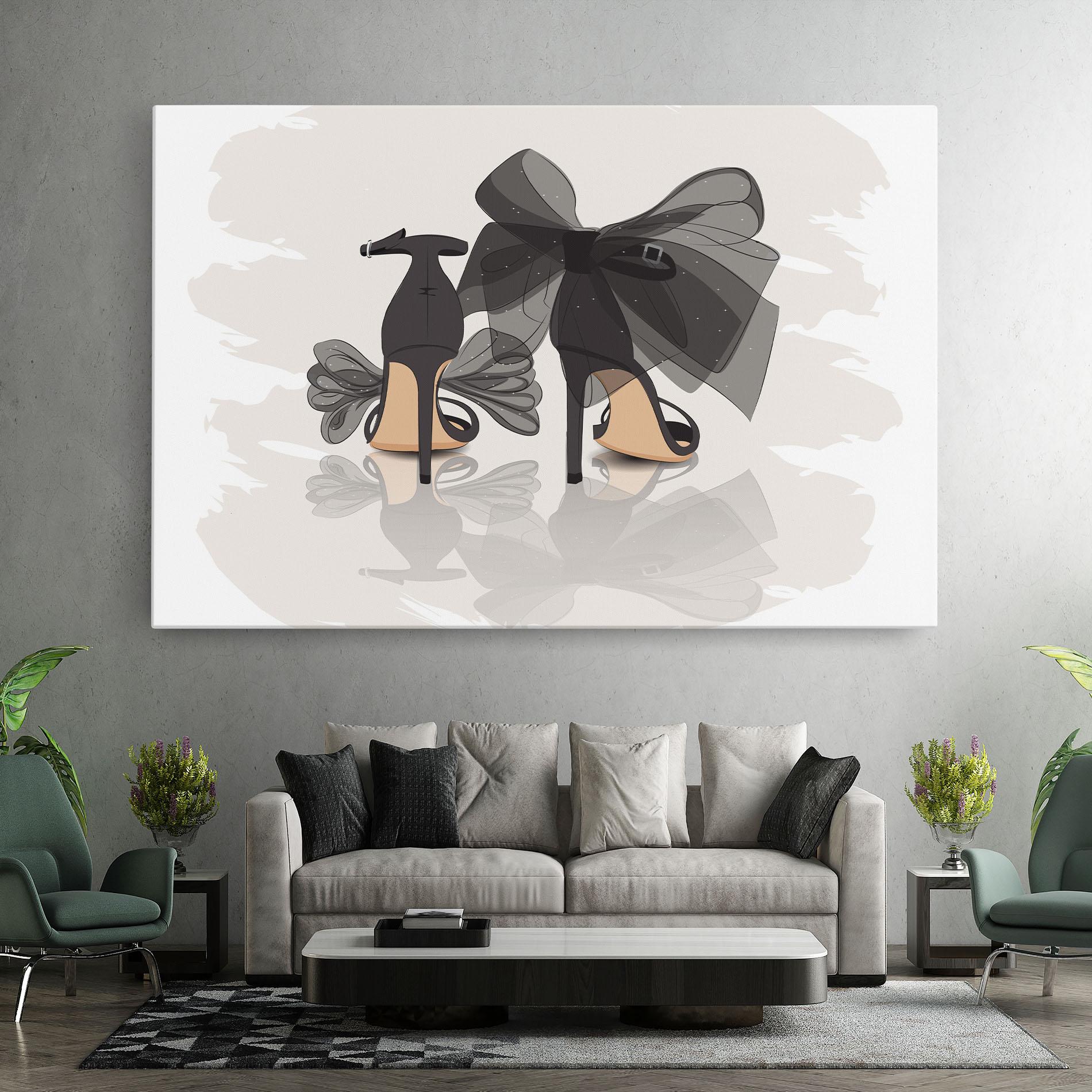 Tablou Canvas Black Bow Heels mockup 7