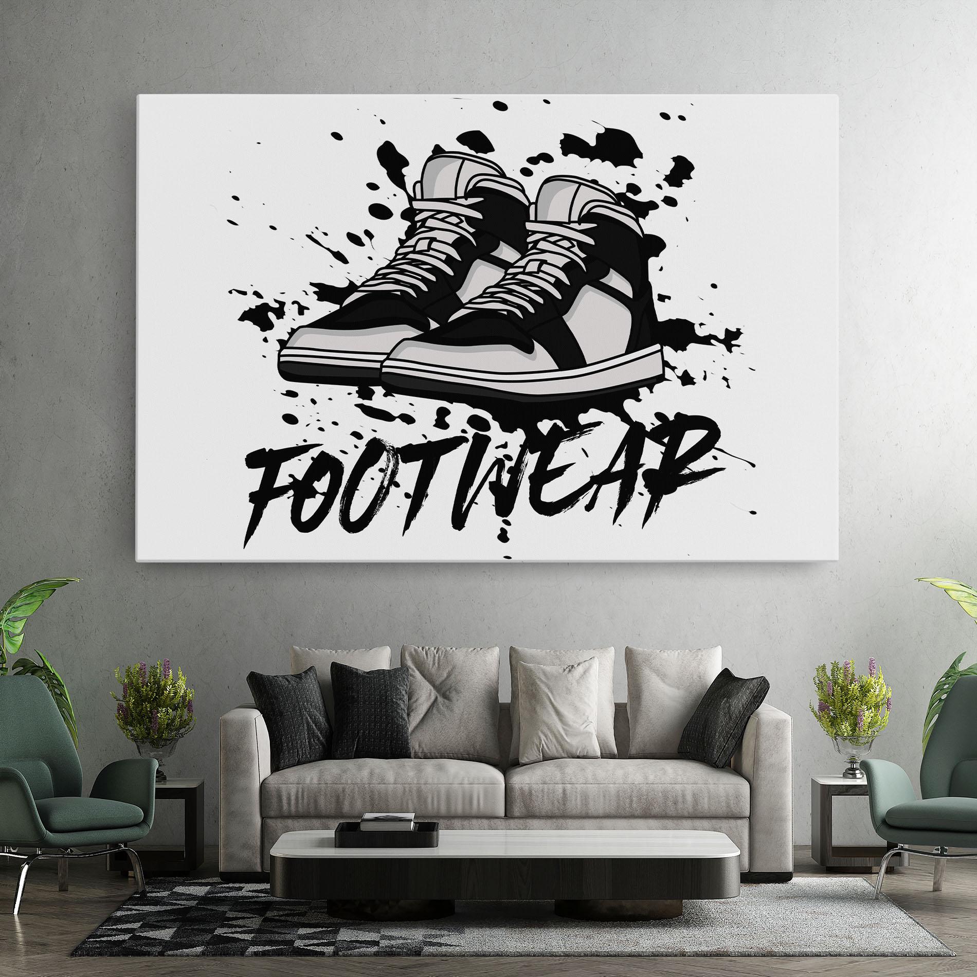 Tablou Canvas Black Footwear mockup 7
