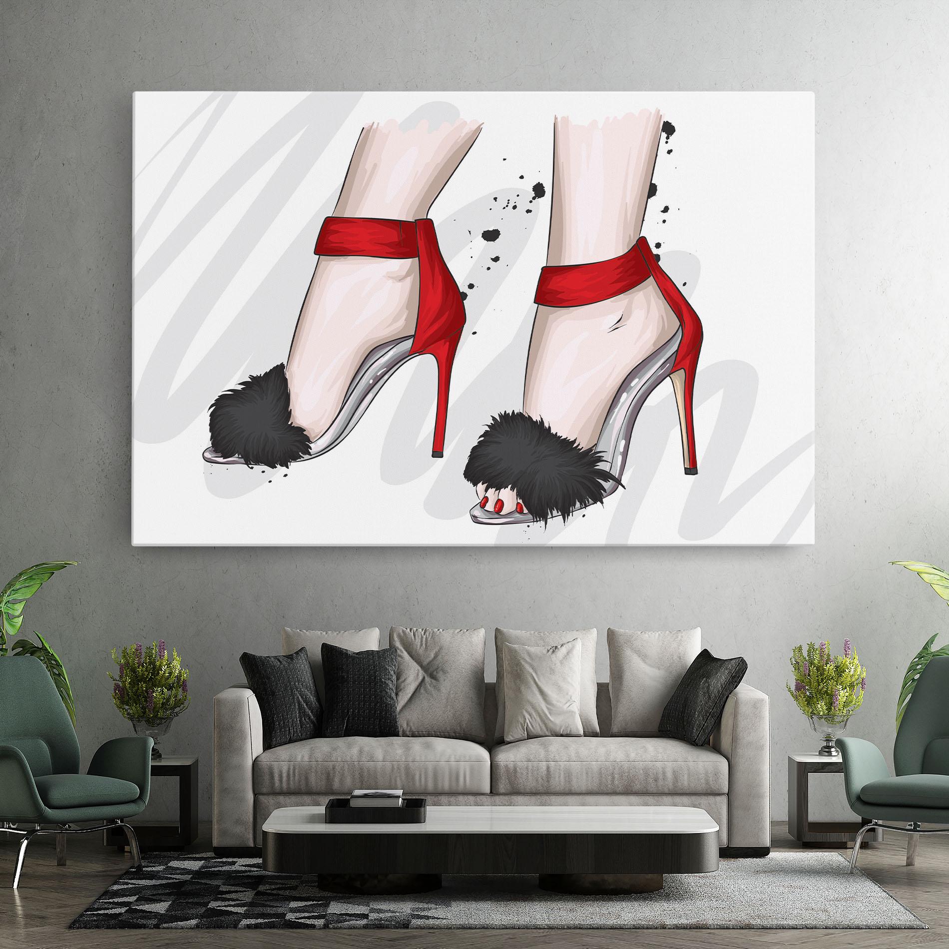 Tablou Canvas Black Red Heels mockup 7