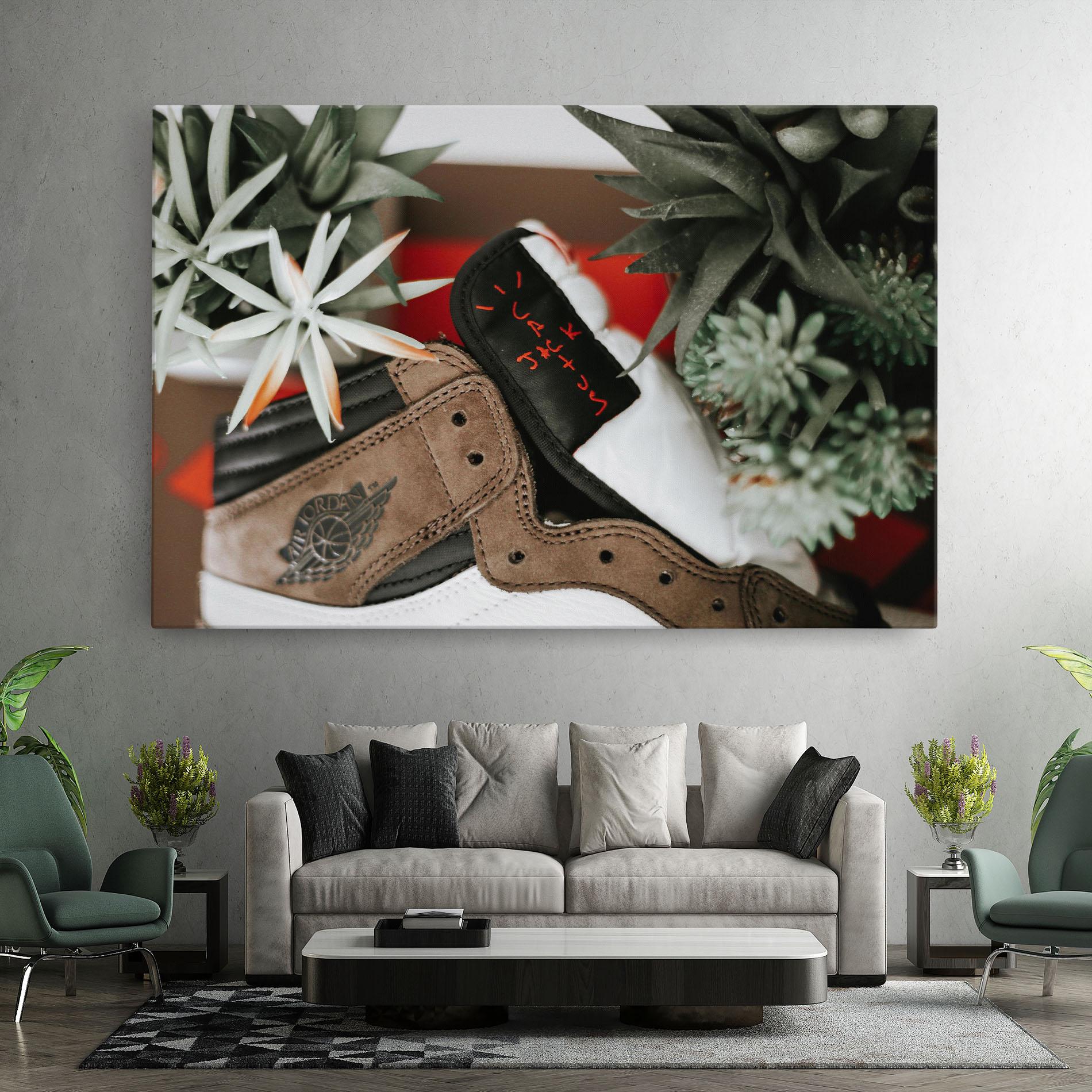 Tablou Canvas Brown Air Jordan mockup 7