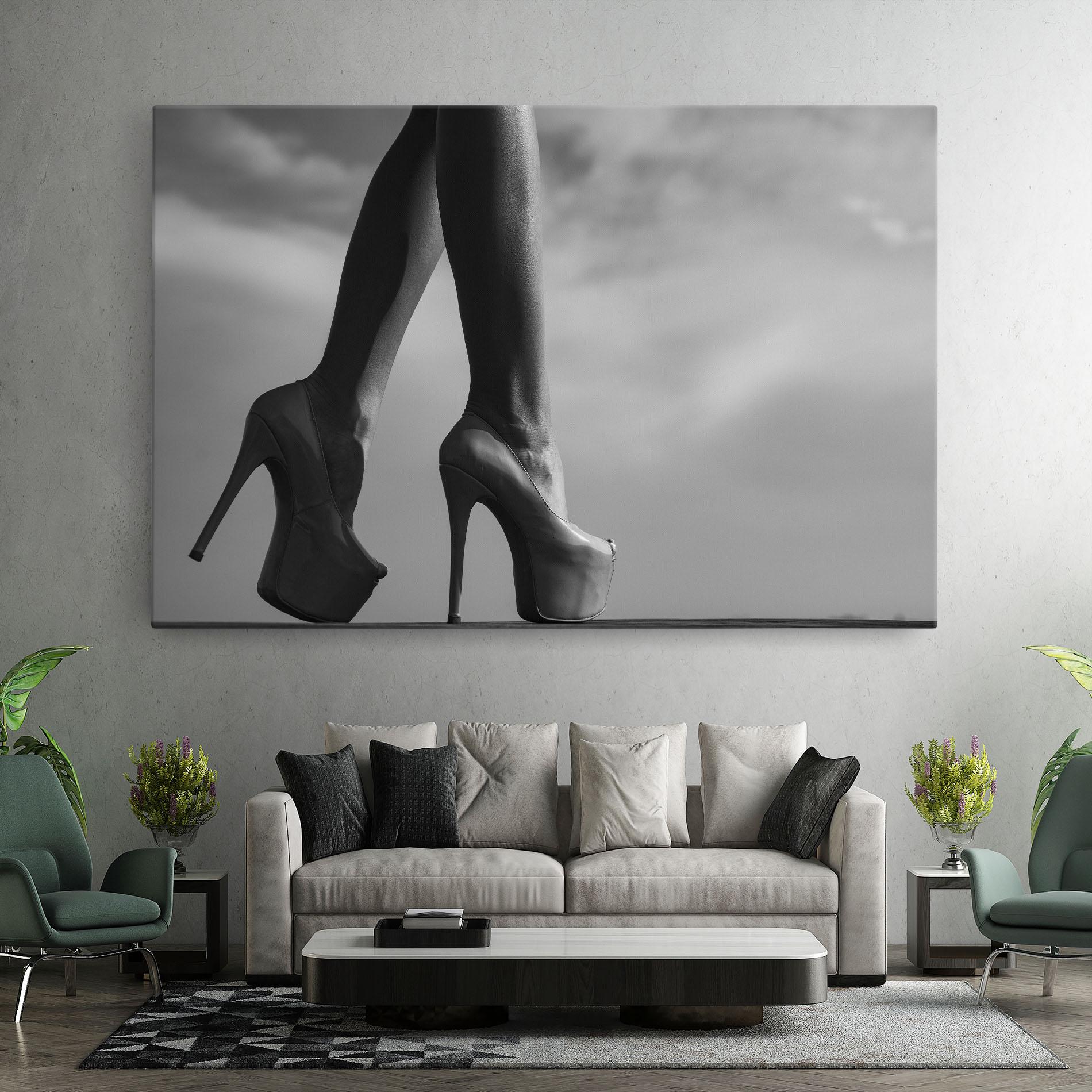 Tablou Canvas Heels Sky Background mockup 7