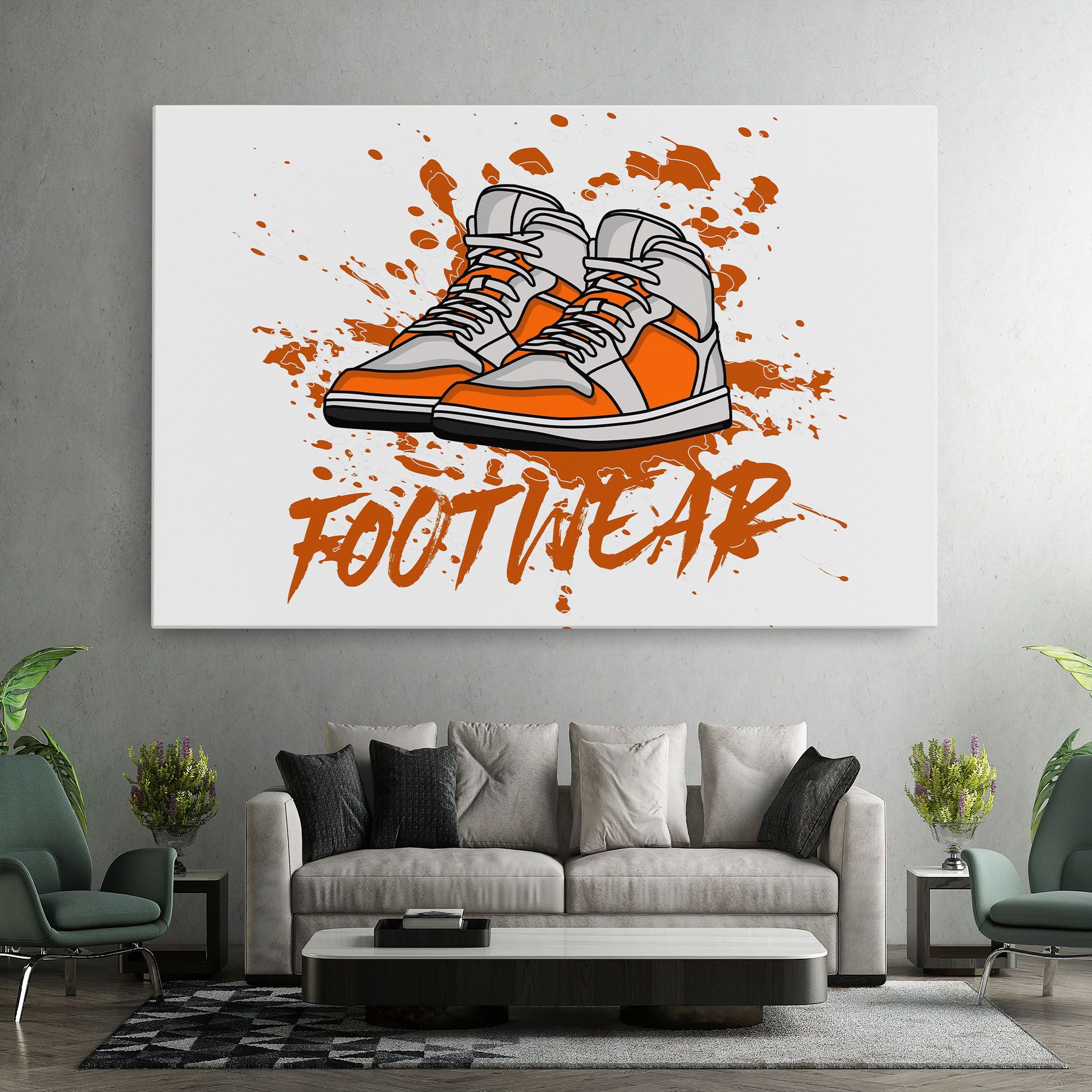Orange Footwear mockup 7