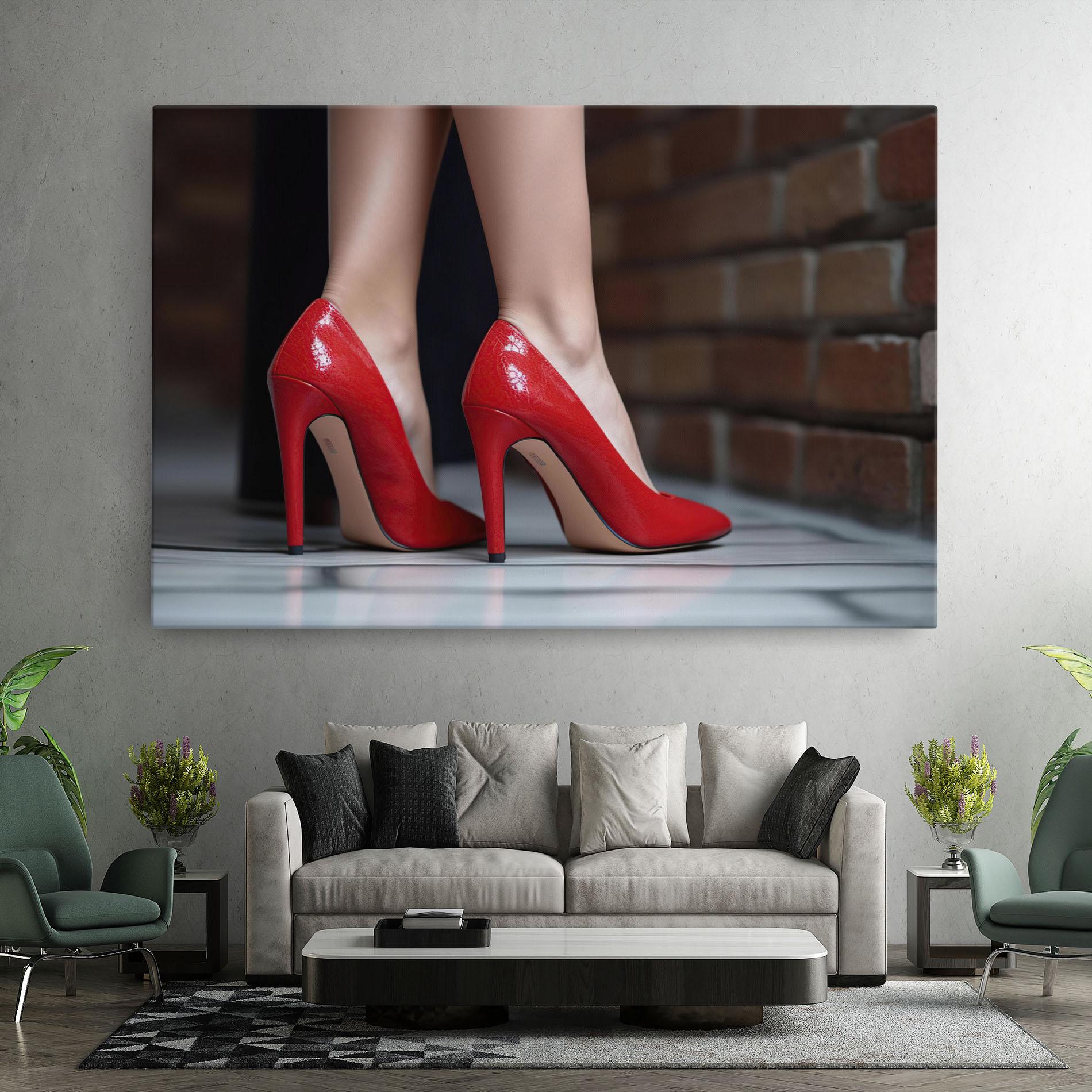 Tablou Canvas Sexy Red Heels mockup 7