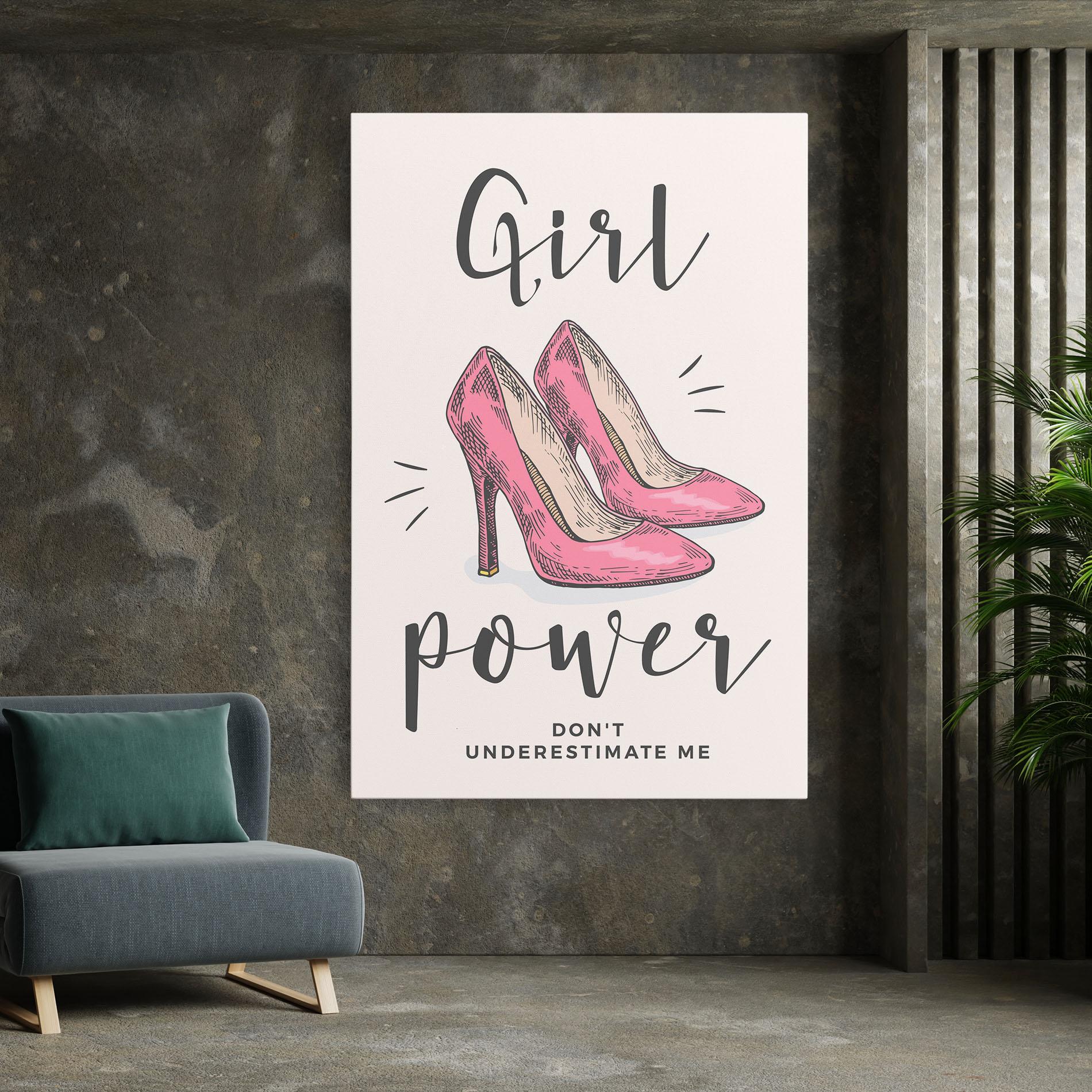 Tablou Canvas Girl Power mockup 7