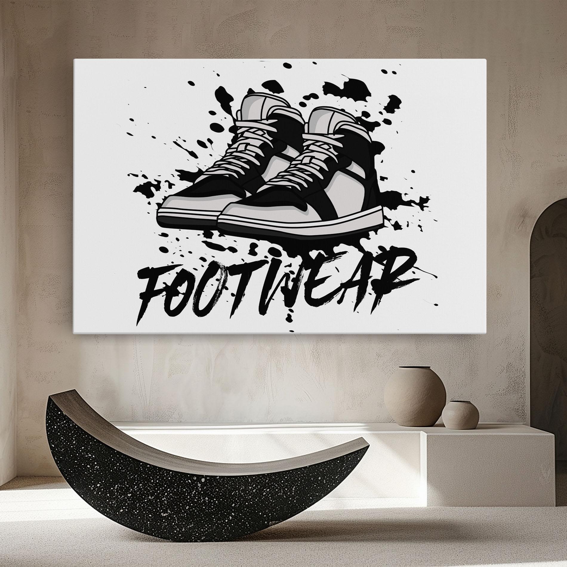 Tablou Canvas Black Footwear mockup 8