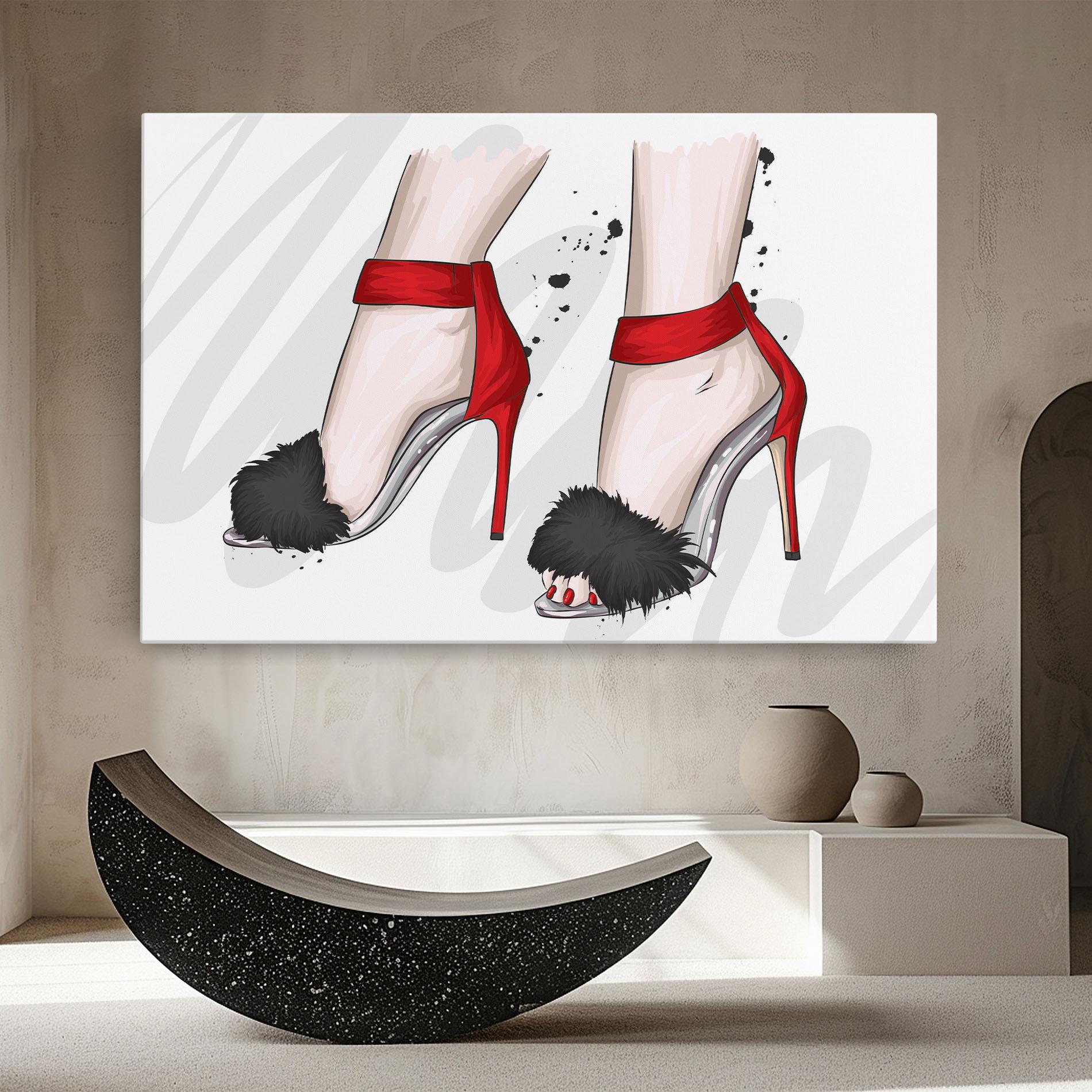 Tablou Canvas Black Red Heels mockup 8