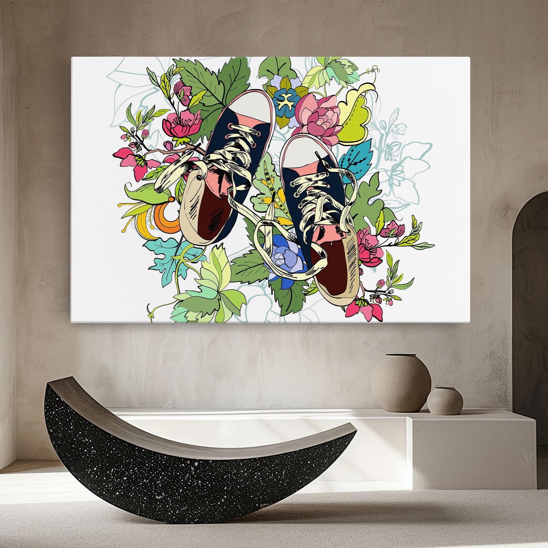 Tablou Canvas Flower Shoes mockup 8