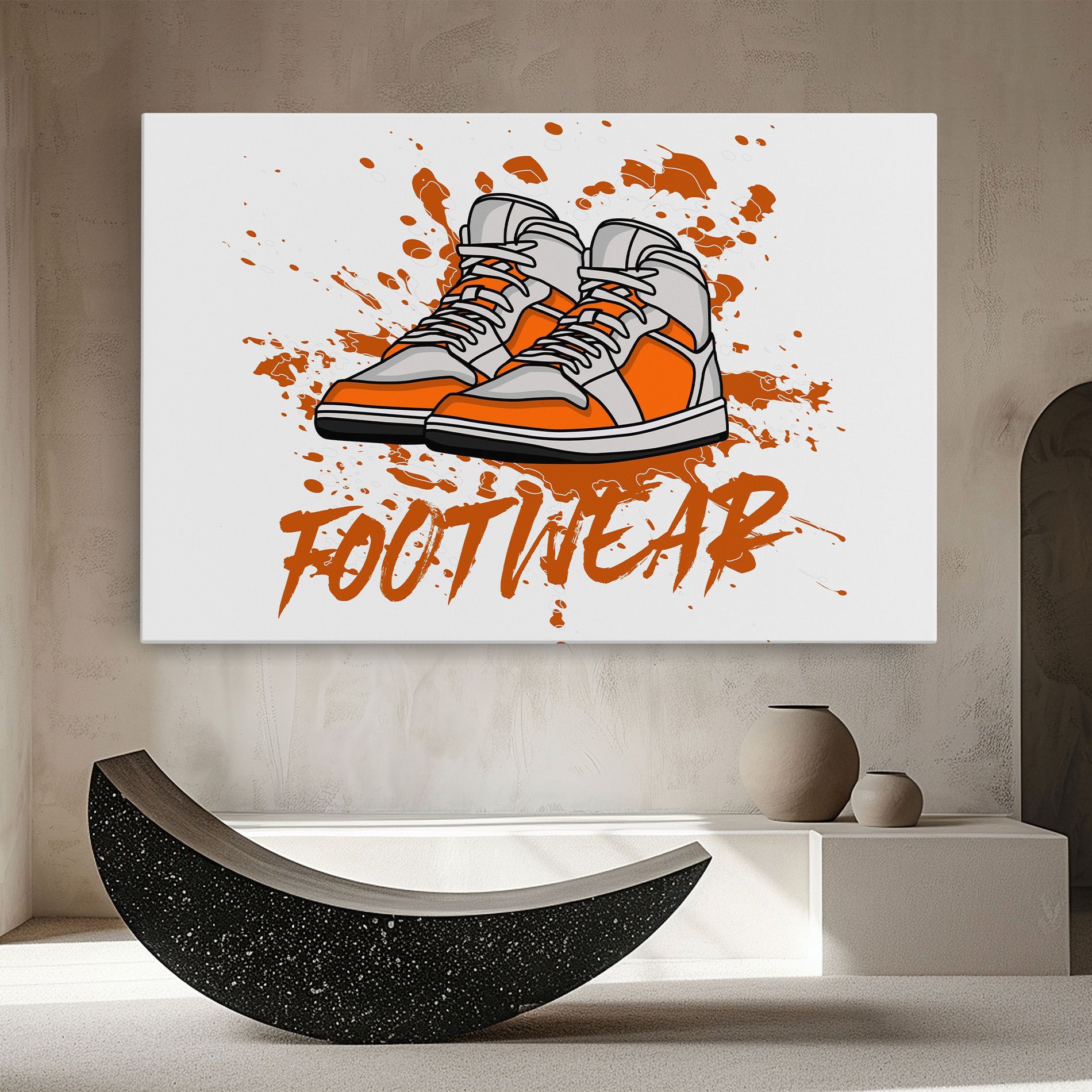 Orange Footwear mockup 8