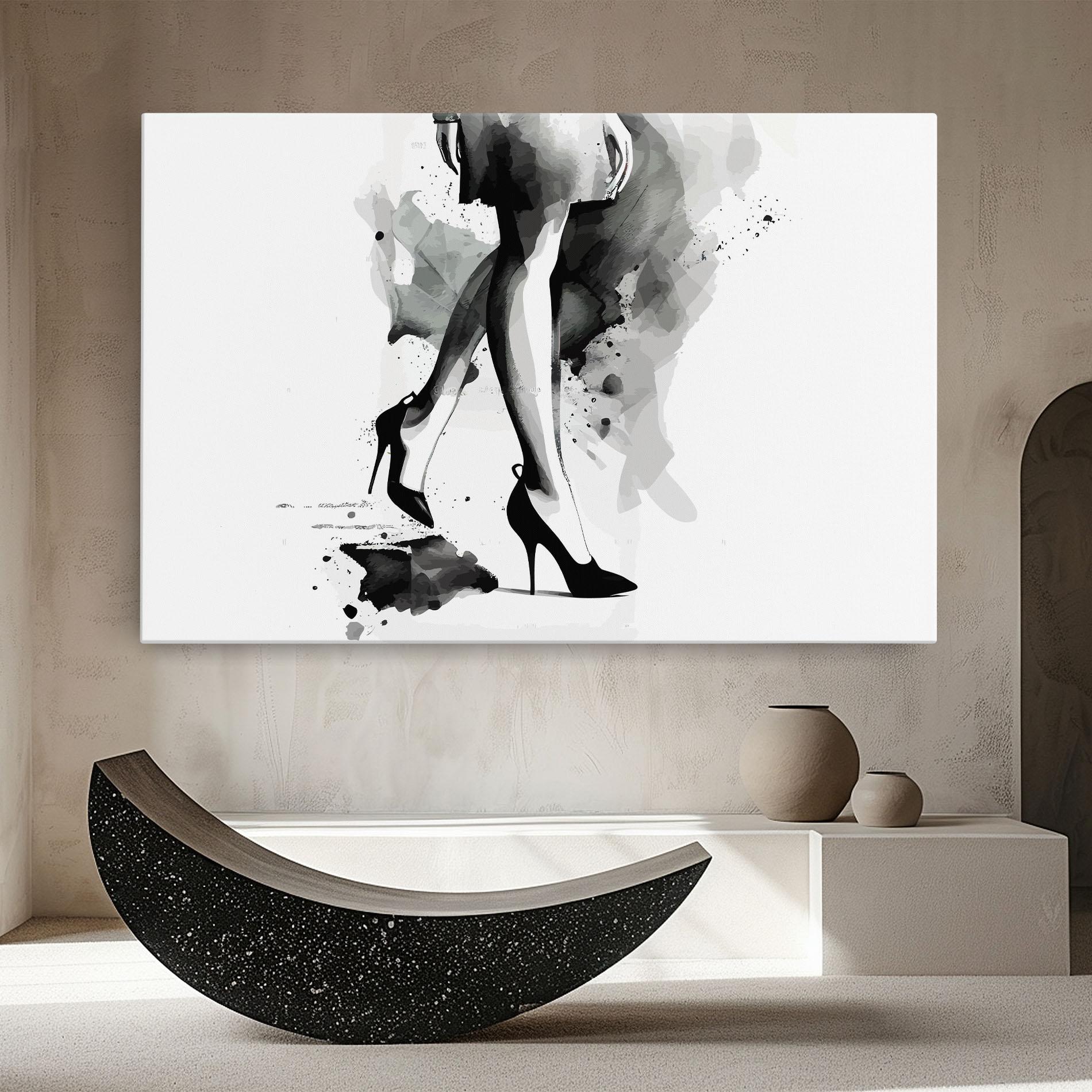 Tablou Canvas Watercolor Shoes mockup 8