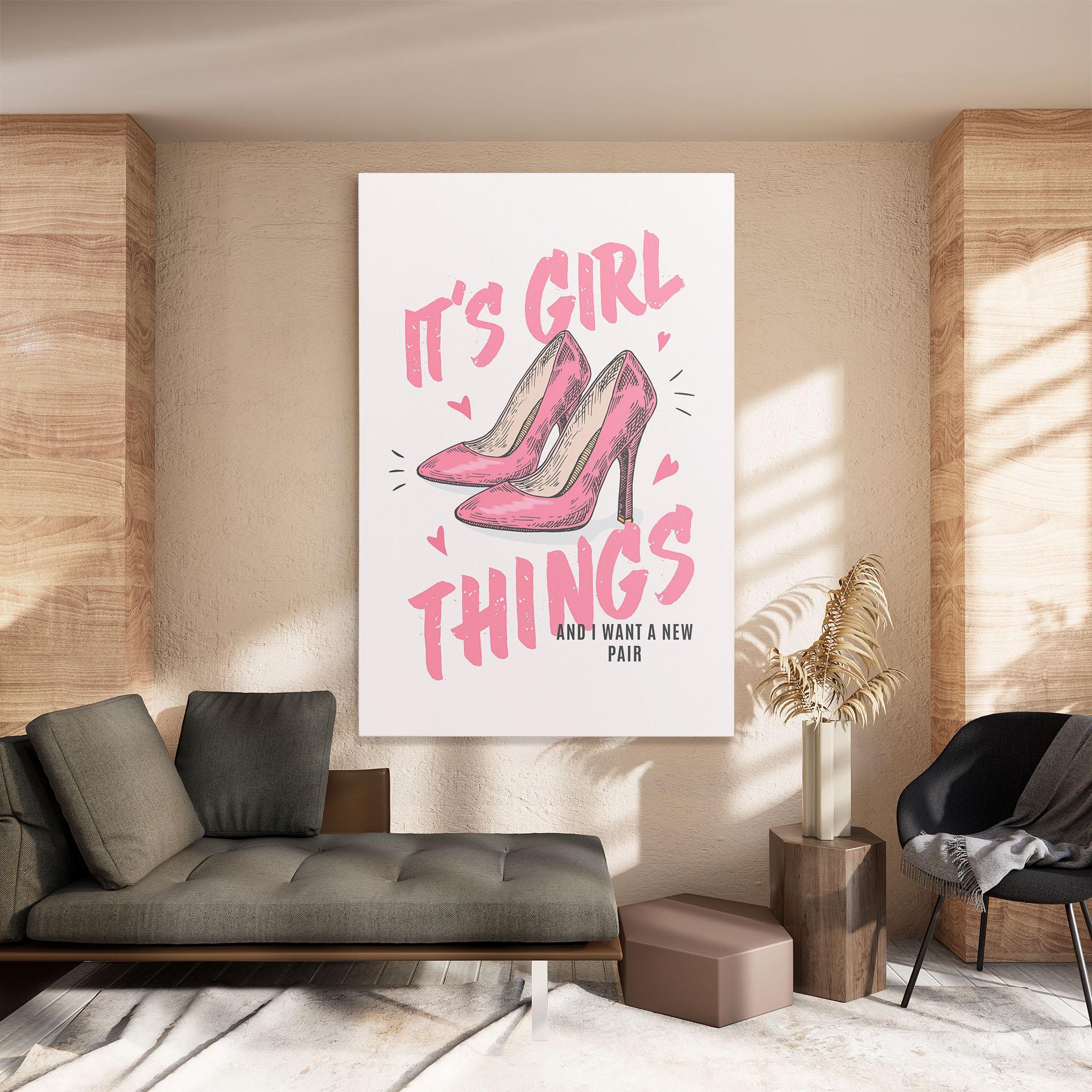 Tablou Canvas Girl Things mockup 8