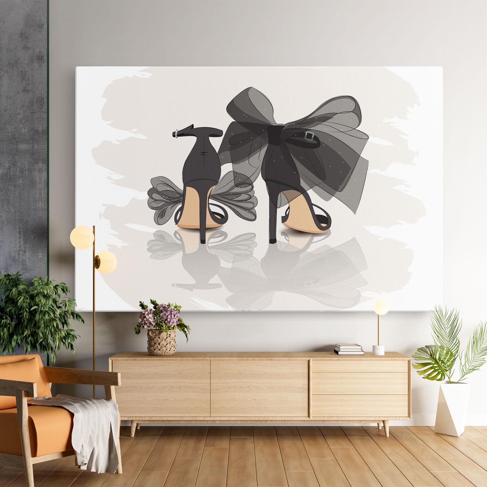 Tablou Canvas Black Bow Heels mockup 9